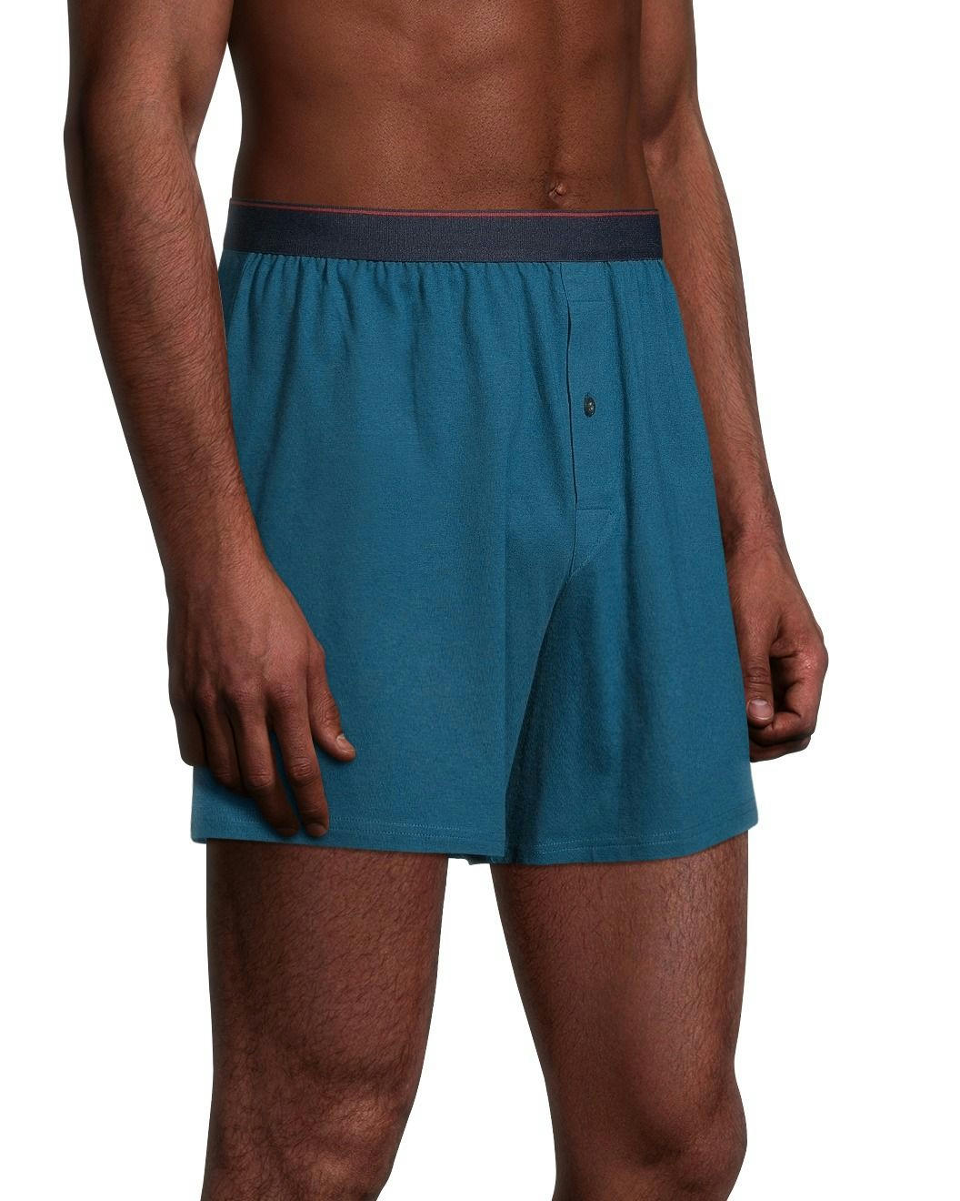 Denver Hayes Men's 2 Pack Yarn Dye Loose Fit Boxer Briefs