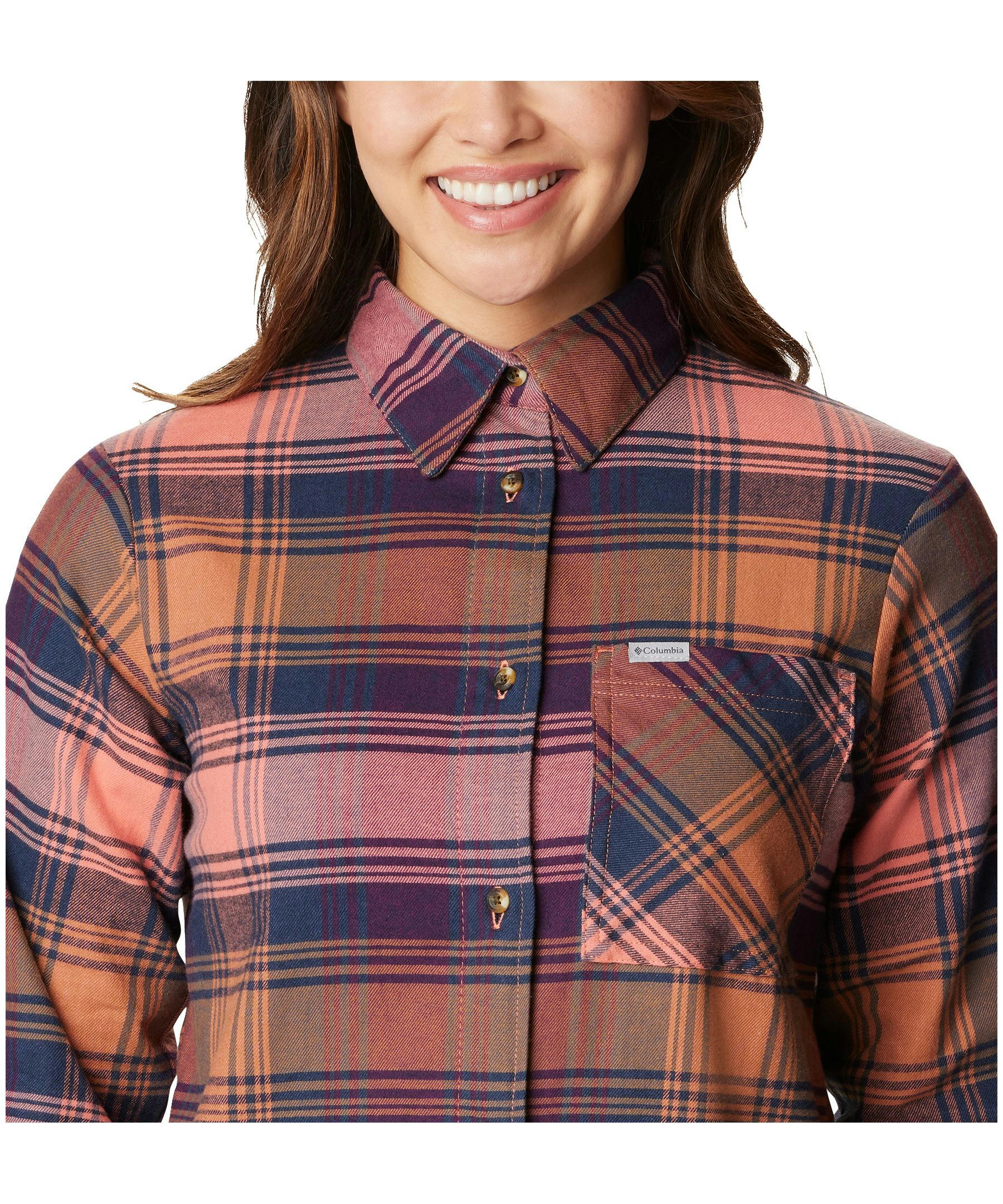Columbia Women's Calico Basin Classic Long Sleeve Flannel Shirt