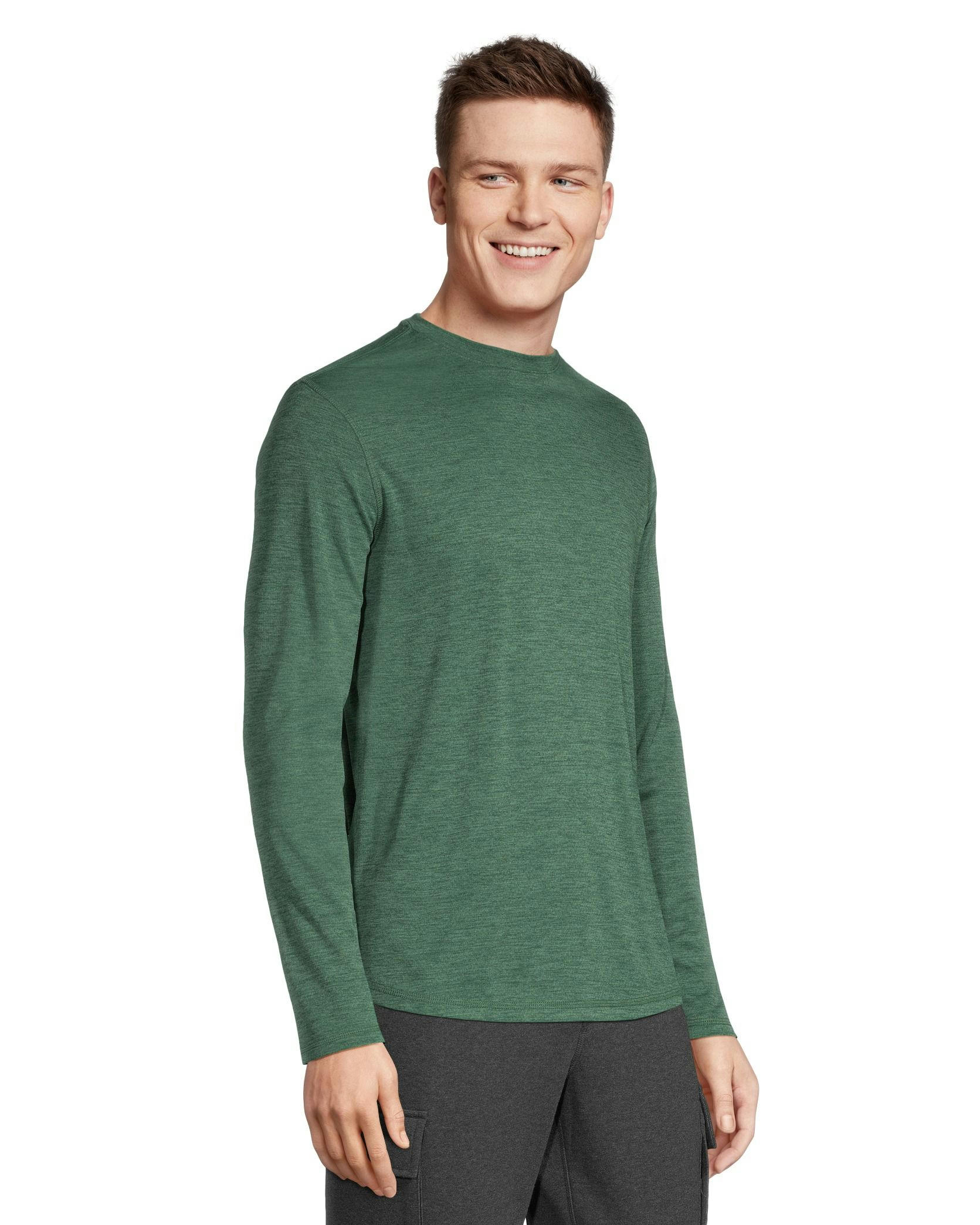 Matrix Men's Core Long Sleeve driWear FreshTech Crewneck T Shirt