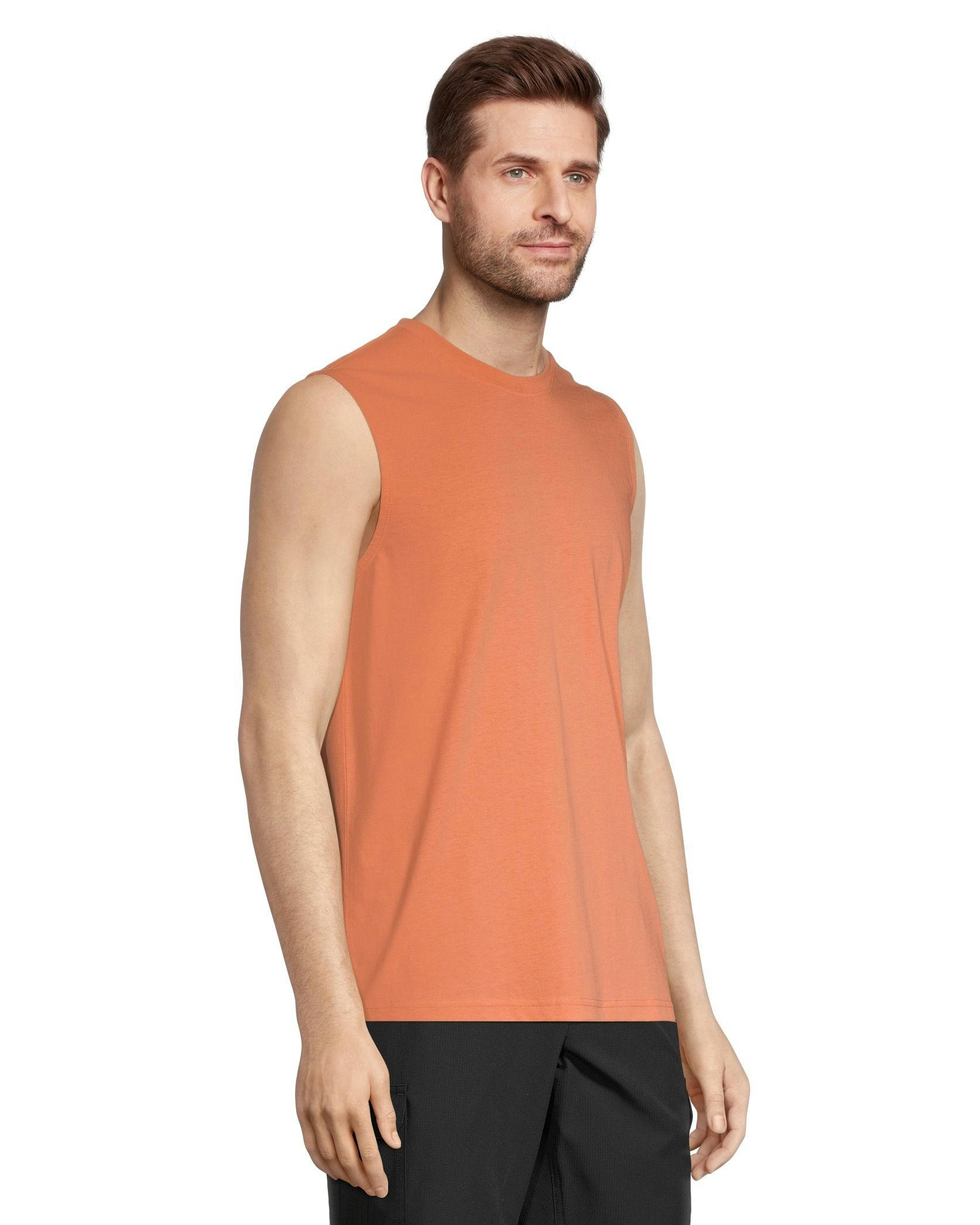 FarWest Men's Basic Solid Muscle Top