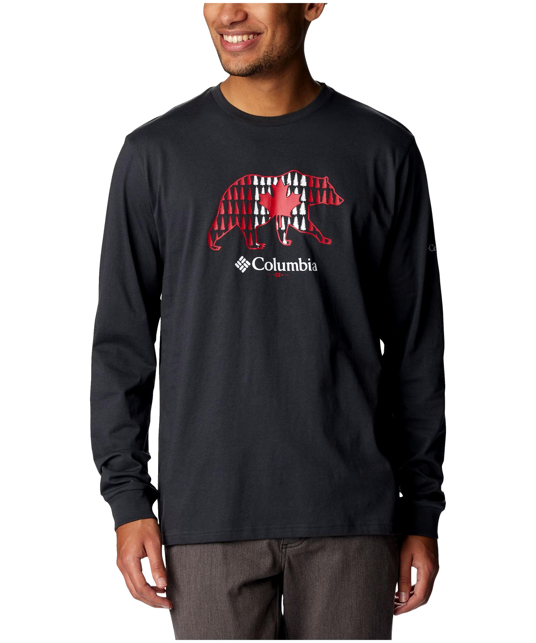 Columbia Men's Rockaway River Long Sleeve Crewneck Graphic T Shirt