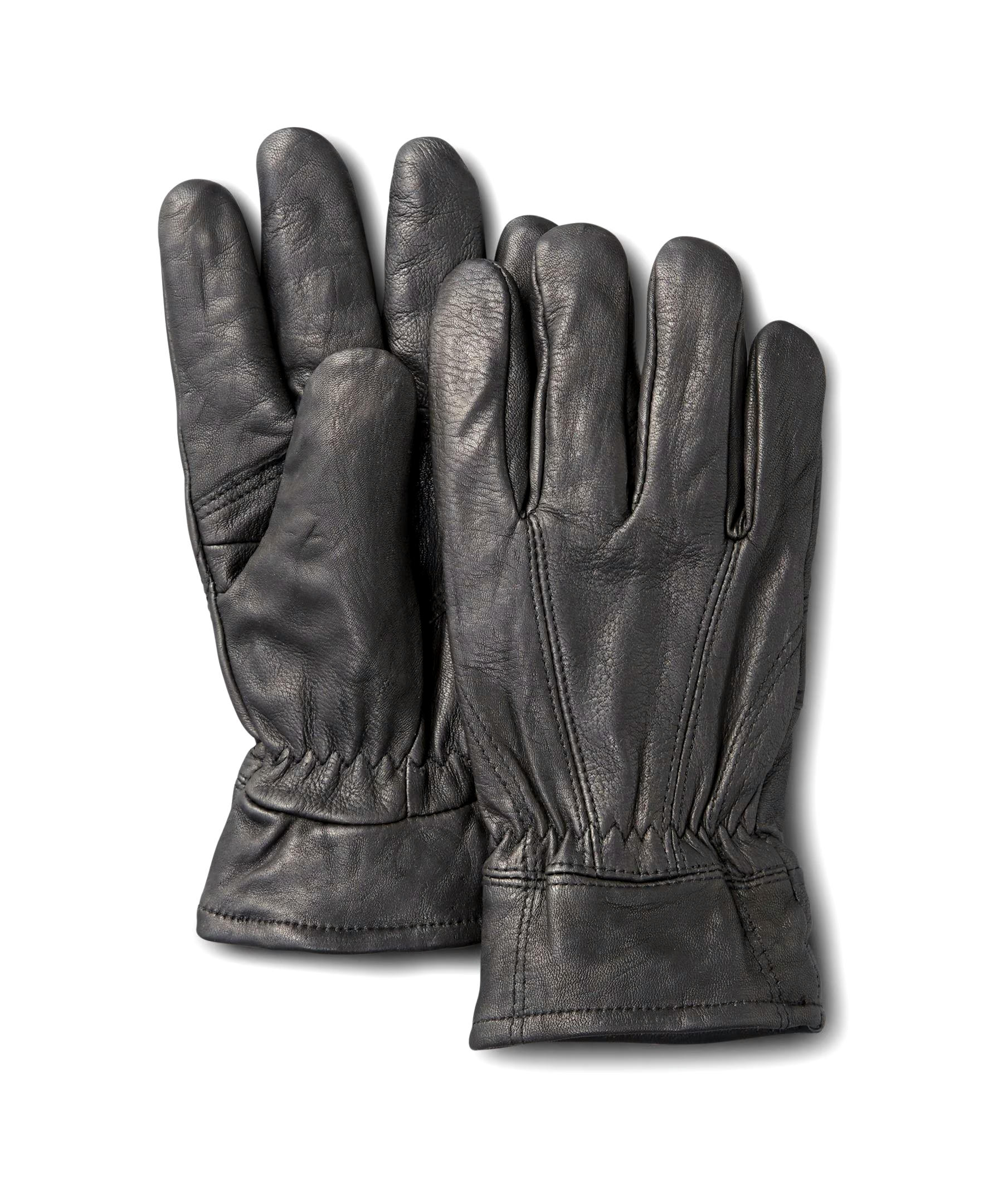 WindRiver Men's Deerskin Thinsulate Insulation Fleece Lining Leather Gloves