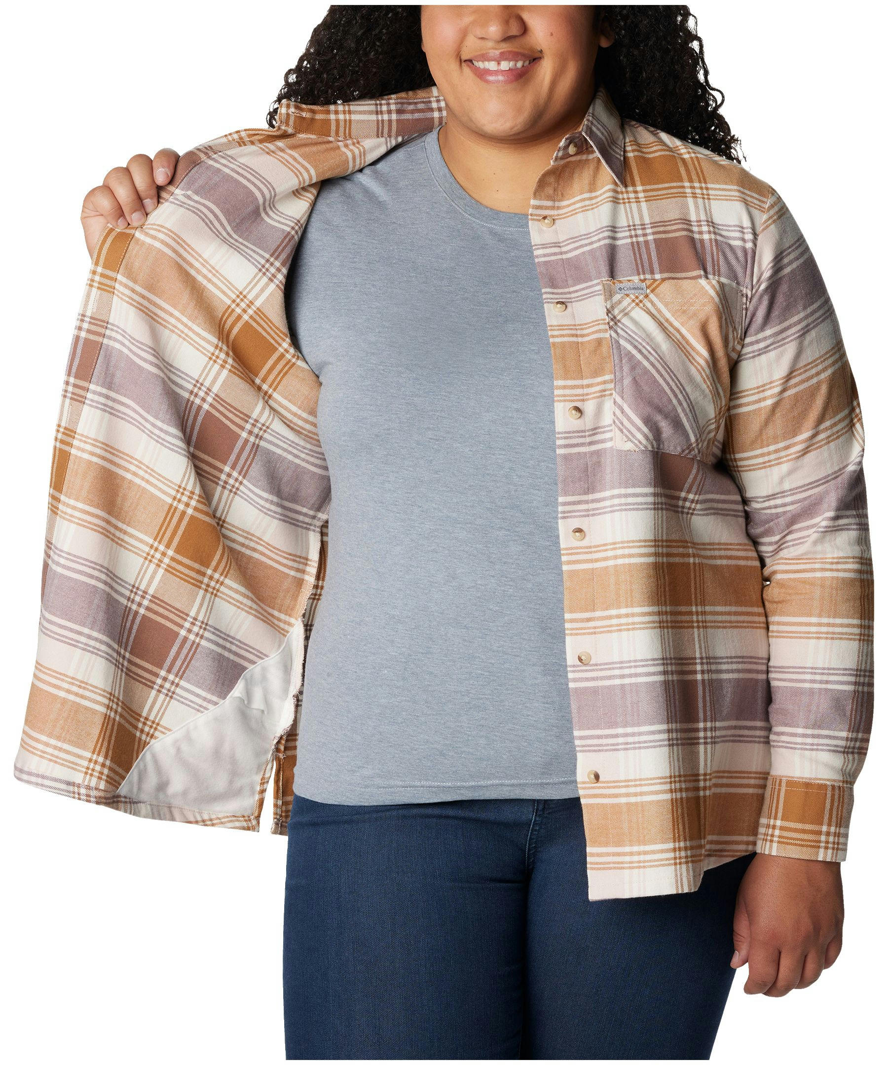 Columbia Women's Calico Basin Classic Long Sleeve Flannel Shirt