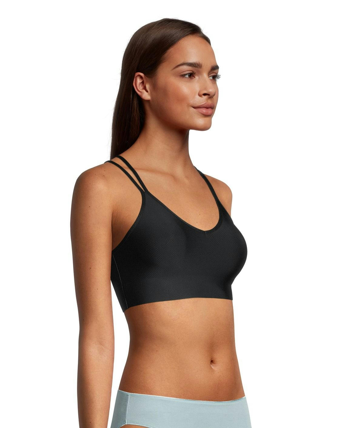Denver Hayes Women's Invisible Mesh Wireless V Neck Bralette