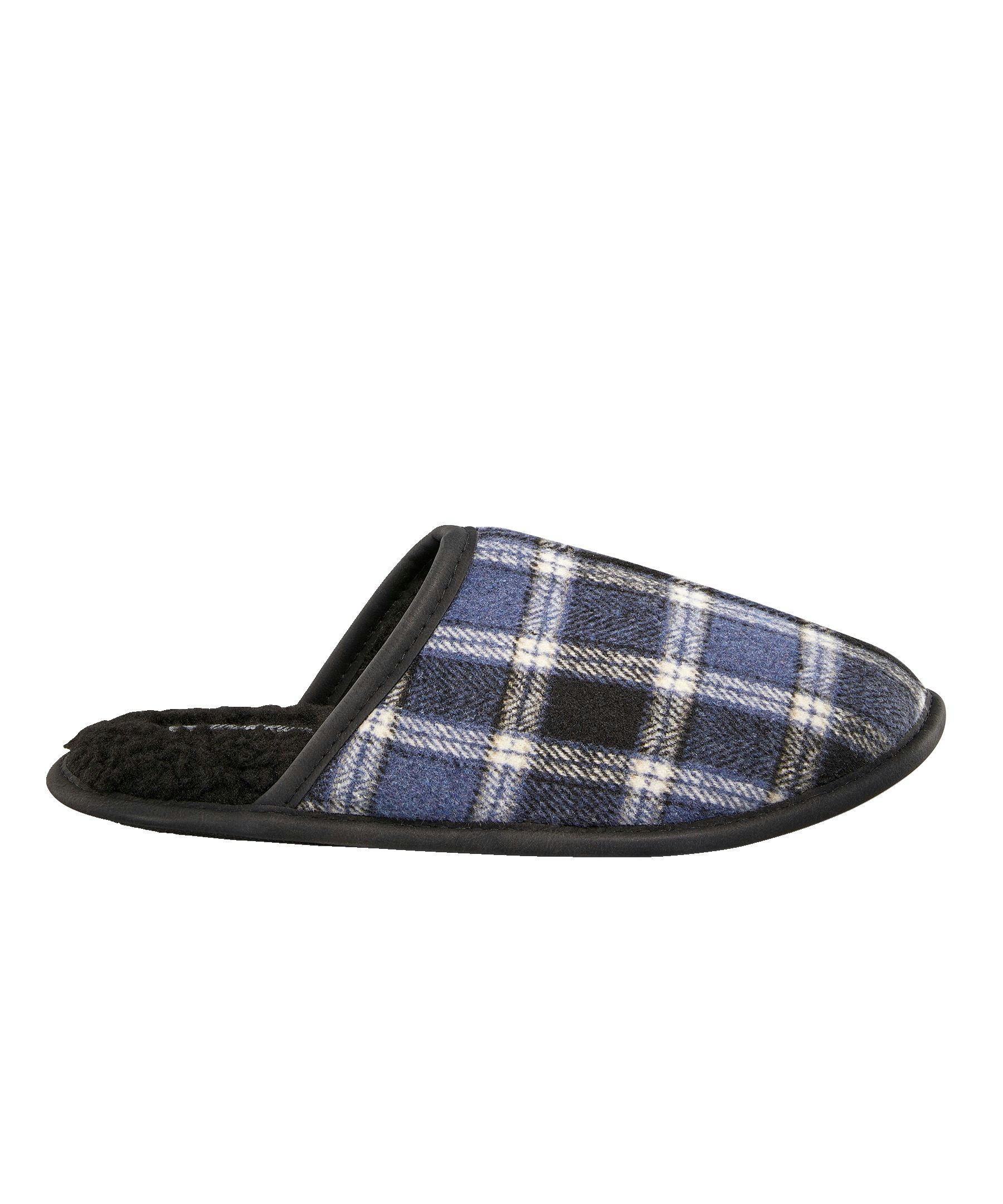WindRiver Men's Plaid Scuff Slippers
