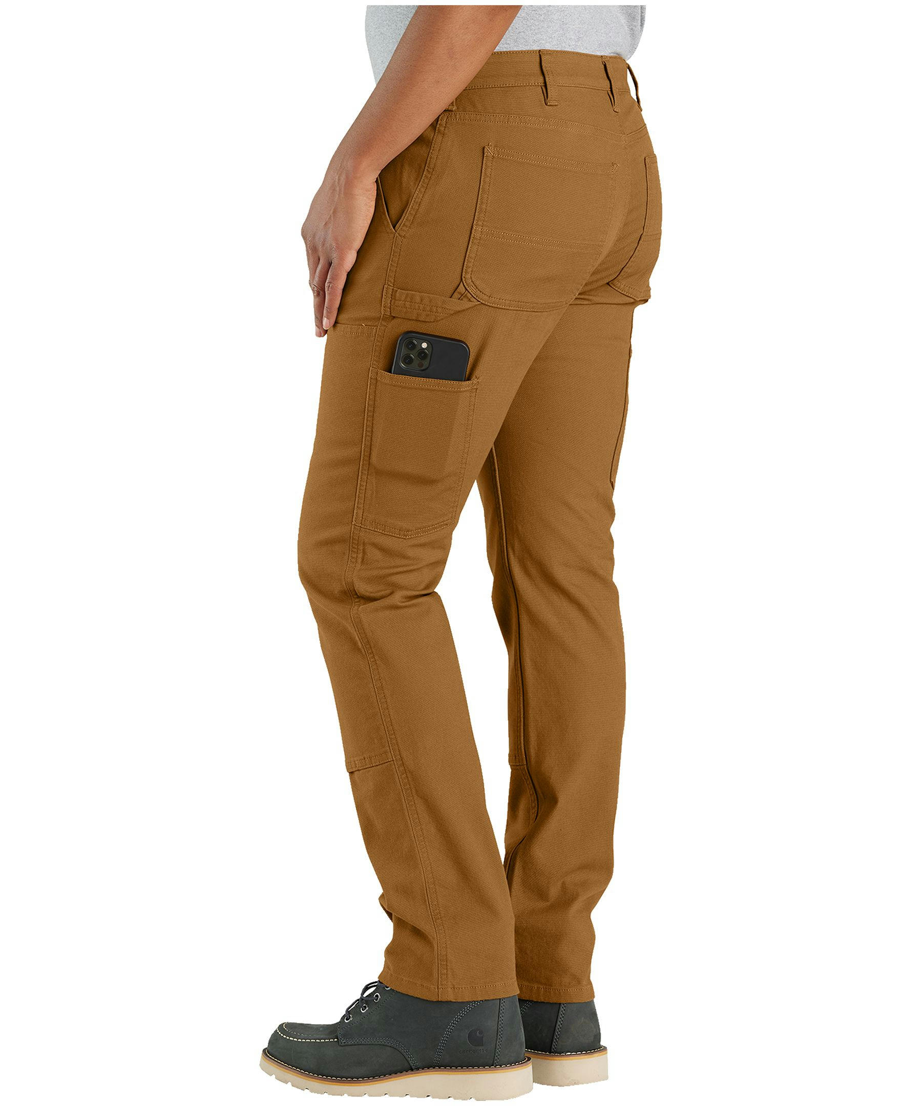 Carhartt Women's Mid Rise Relaxed Fit Double Front Canvas Work Pants