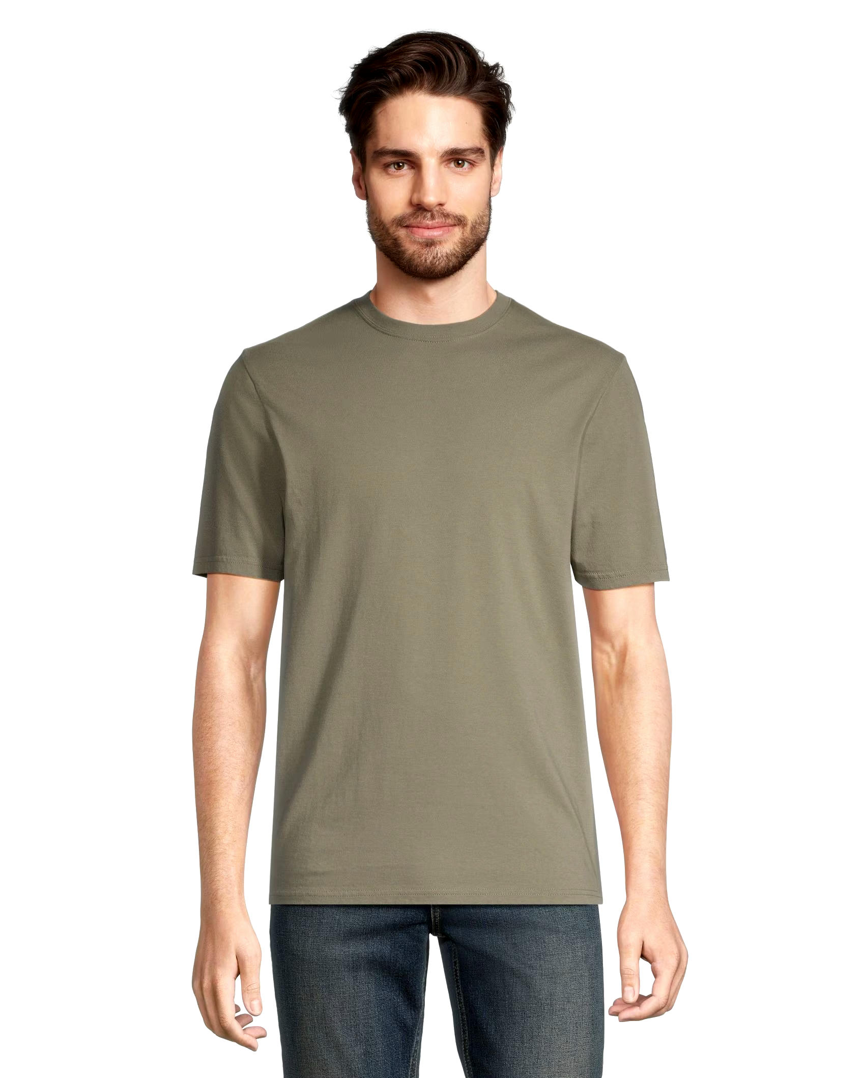 Denver Hayes Men's 50 Wash Classic Fit Crew Neck T Shirt