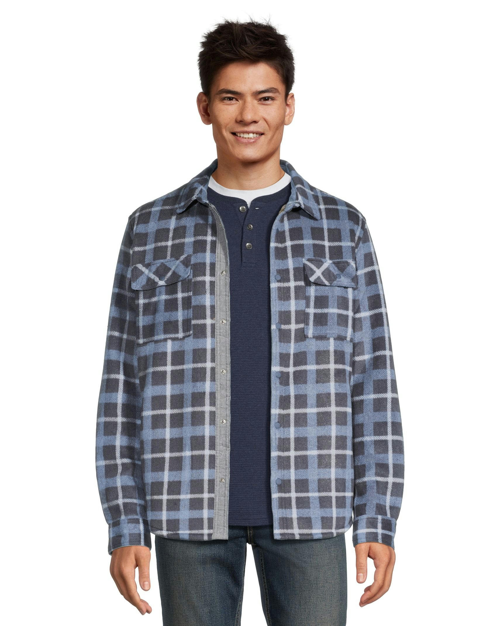 Voyager Men's Sherpa Lined Fleece Shacket