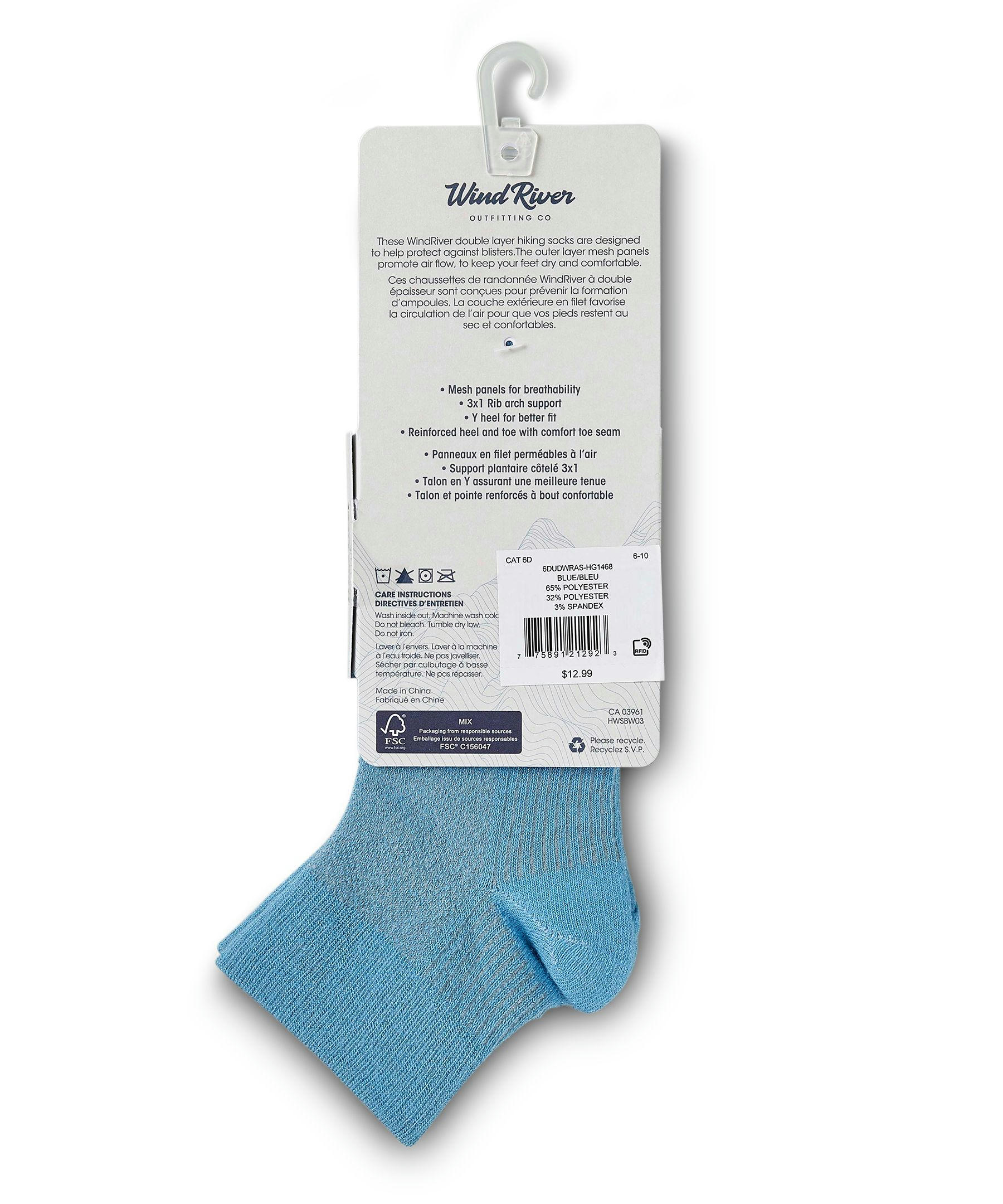 WindRiver Women's Double Layer Breathable Hiking Ankle Socks