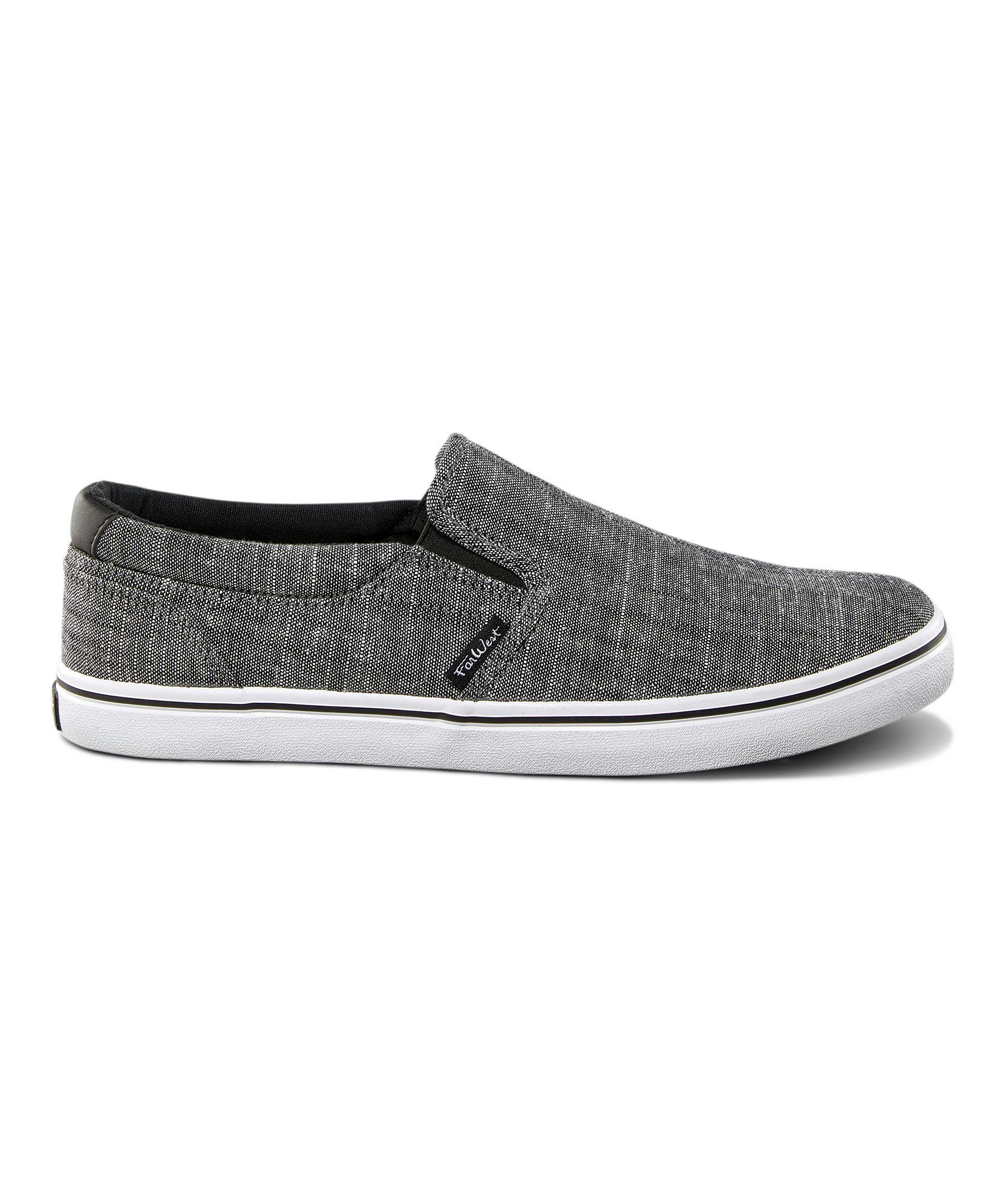 Men's Saturna FreshTech Slip-On Sneakers - Black/White