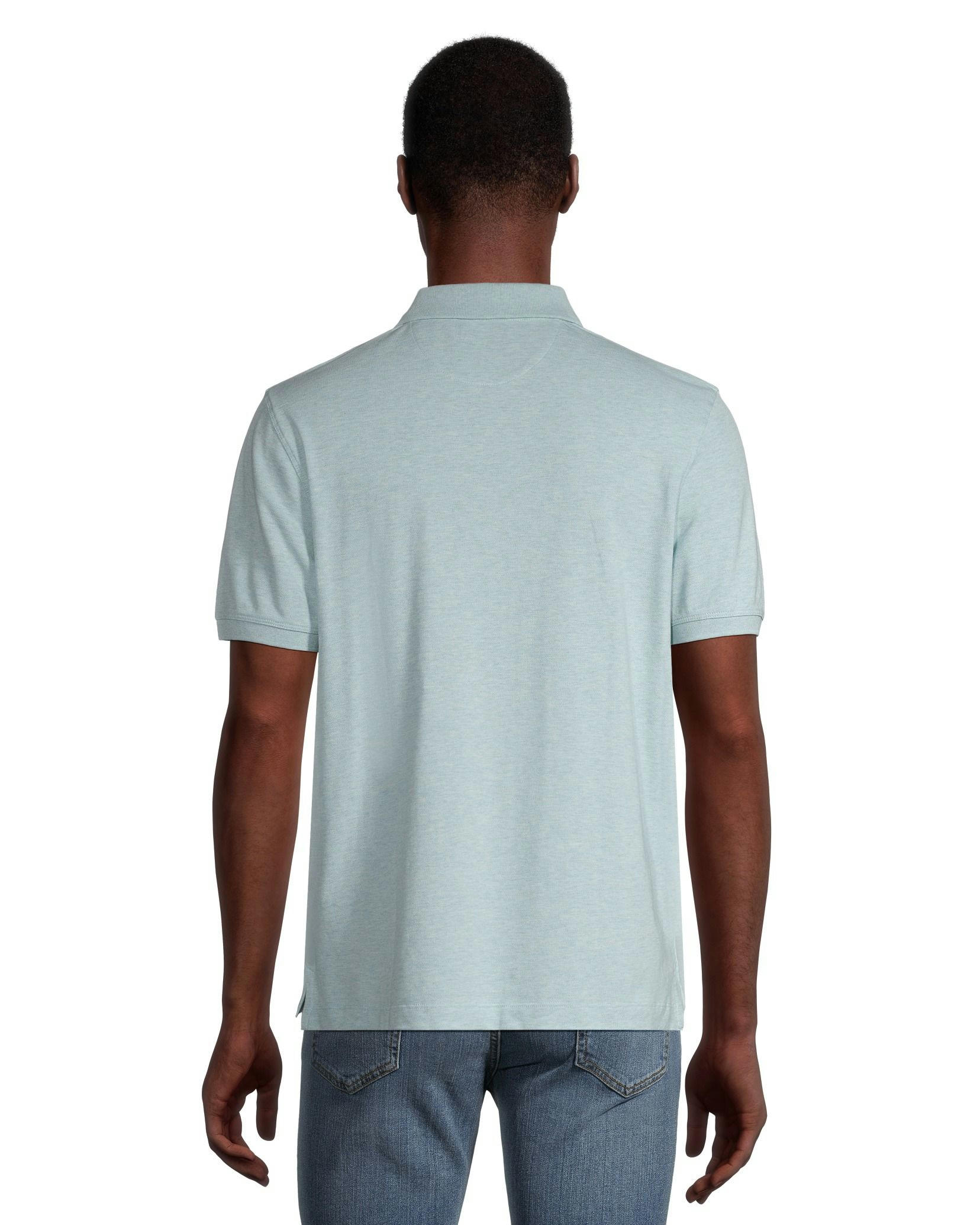 Denver Hayes Men's 50 Wash Stretch Pique Modern Fit Polo Shirt