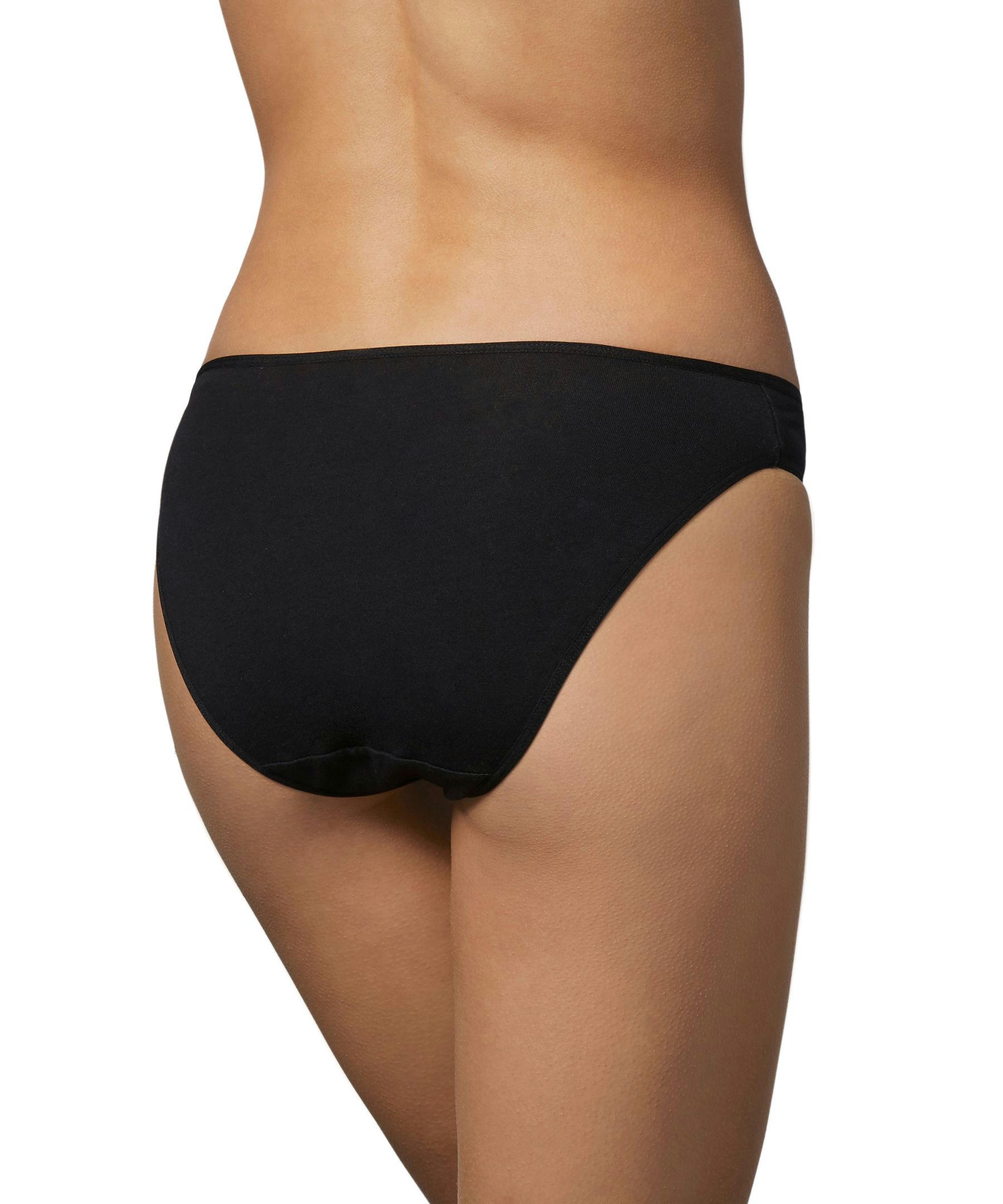 Denver Hayes Women's 5 Pack Cotton Stretch Bikini Panty