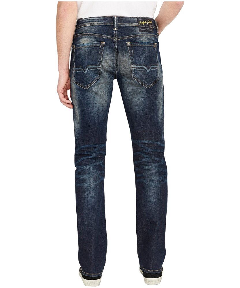 Buffalo Men's Six-X Straight Leg Jeans - Dark Wash