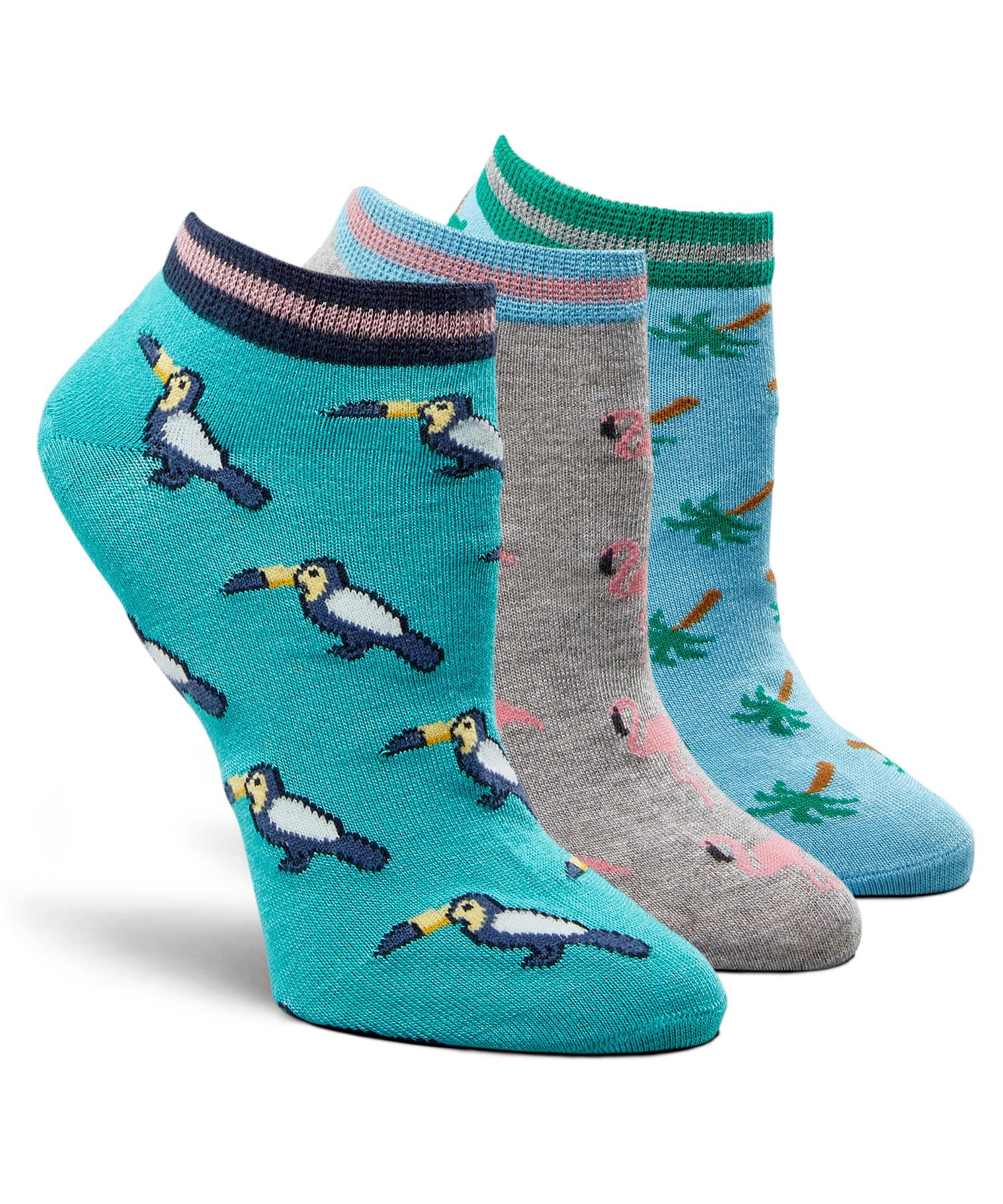 Denver Hayes Women's 3-Pack Bamboo Low Cut Socks