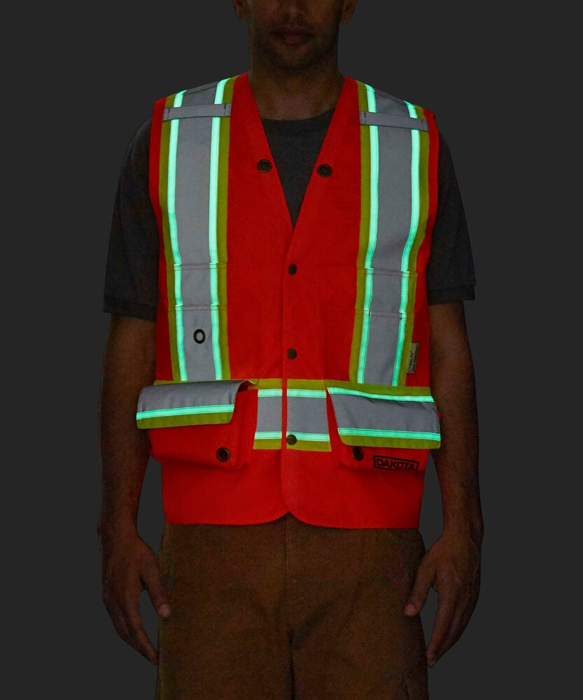 Dakota WorkPro Series Men's VizLite DT Class 2 300D Surveyor's Vest