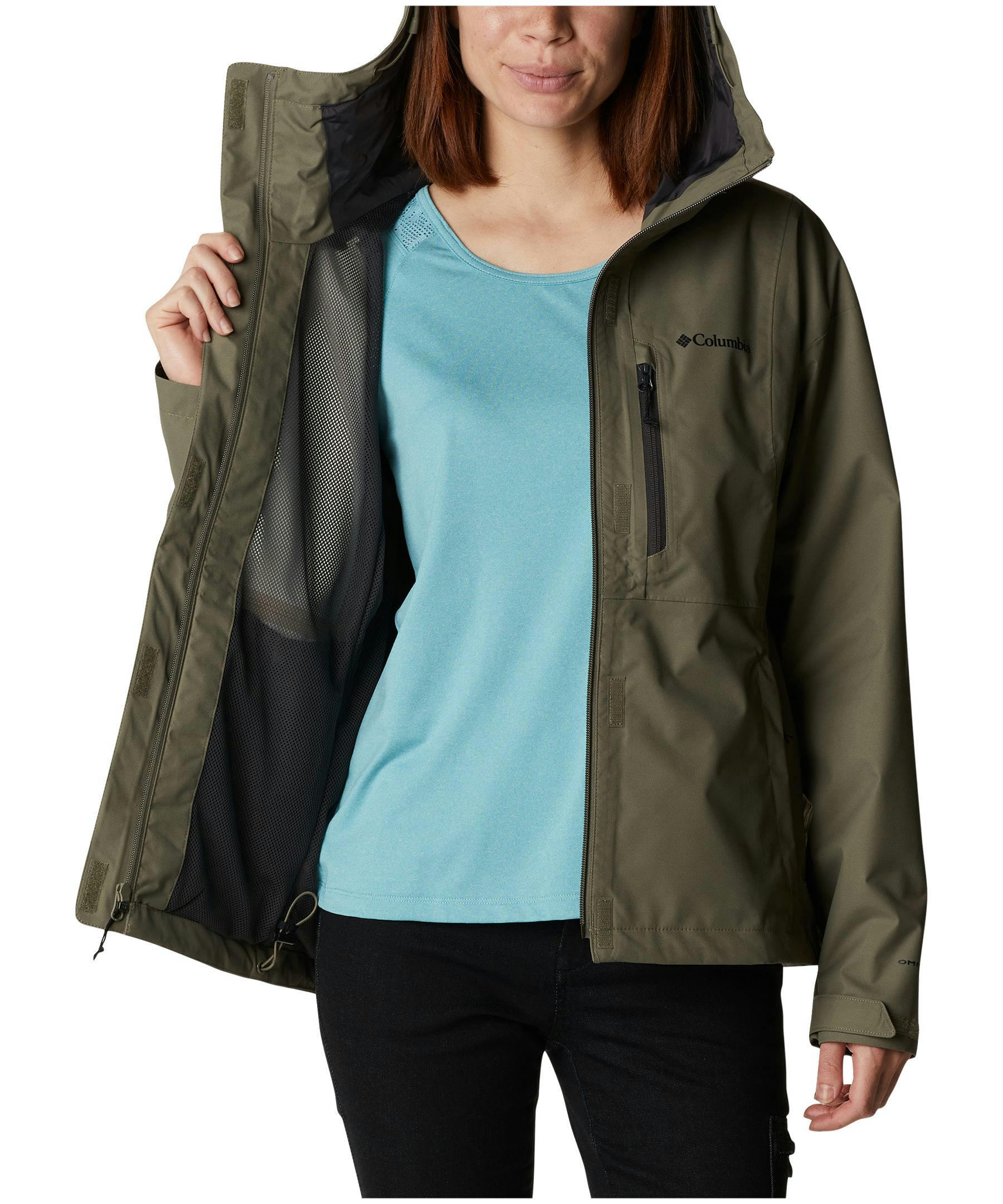 Columbia Women's Hikebound Omni-Tech Hooded Waterproof Rain Jacket