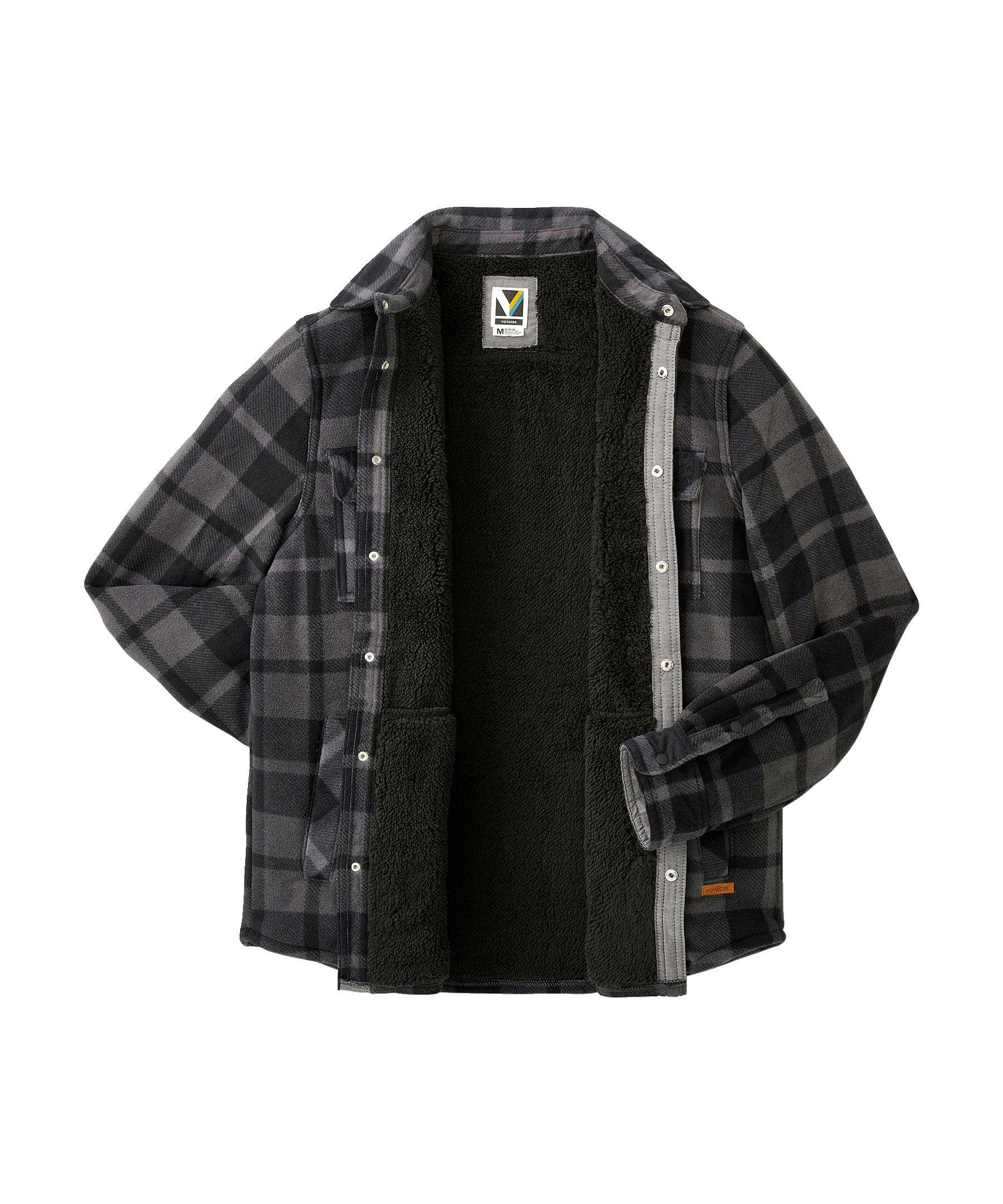 Voyager Men's Sherpa Lined Fleece Shacket