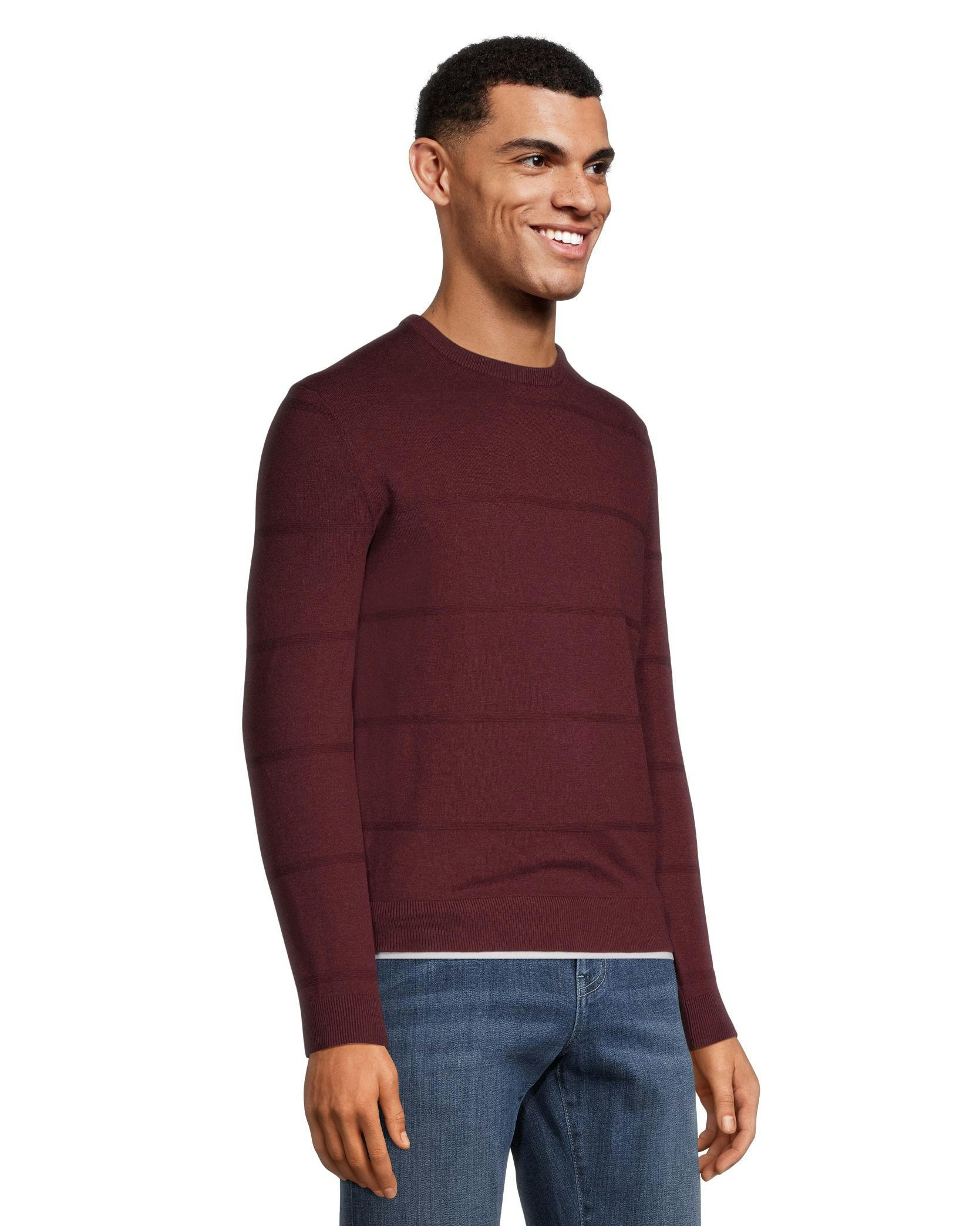 Denver Hayes Men's Soft Cotton Crewneck Sweater