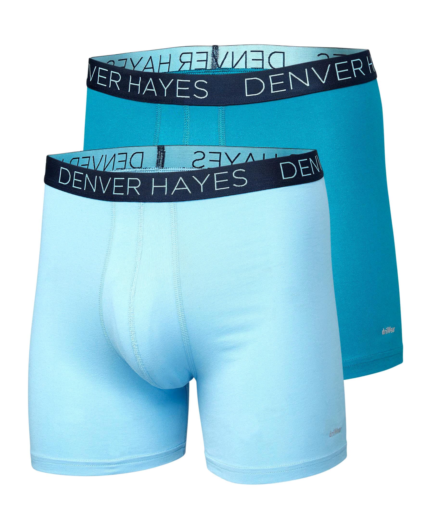 Denver Hayes Men's 2-Pack DriWear Boxer Briefs