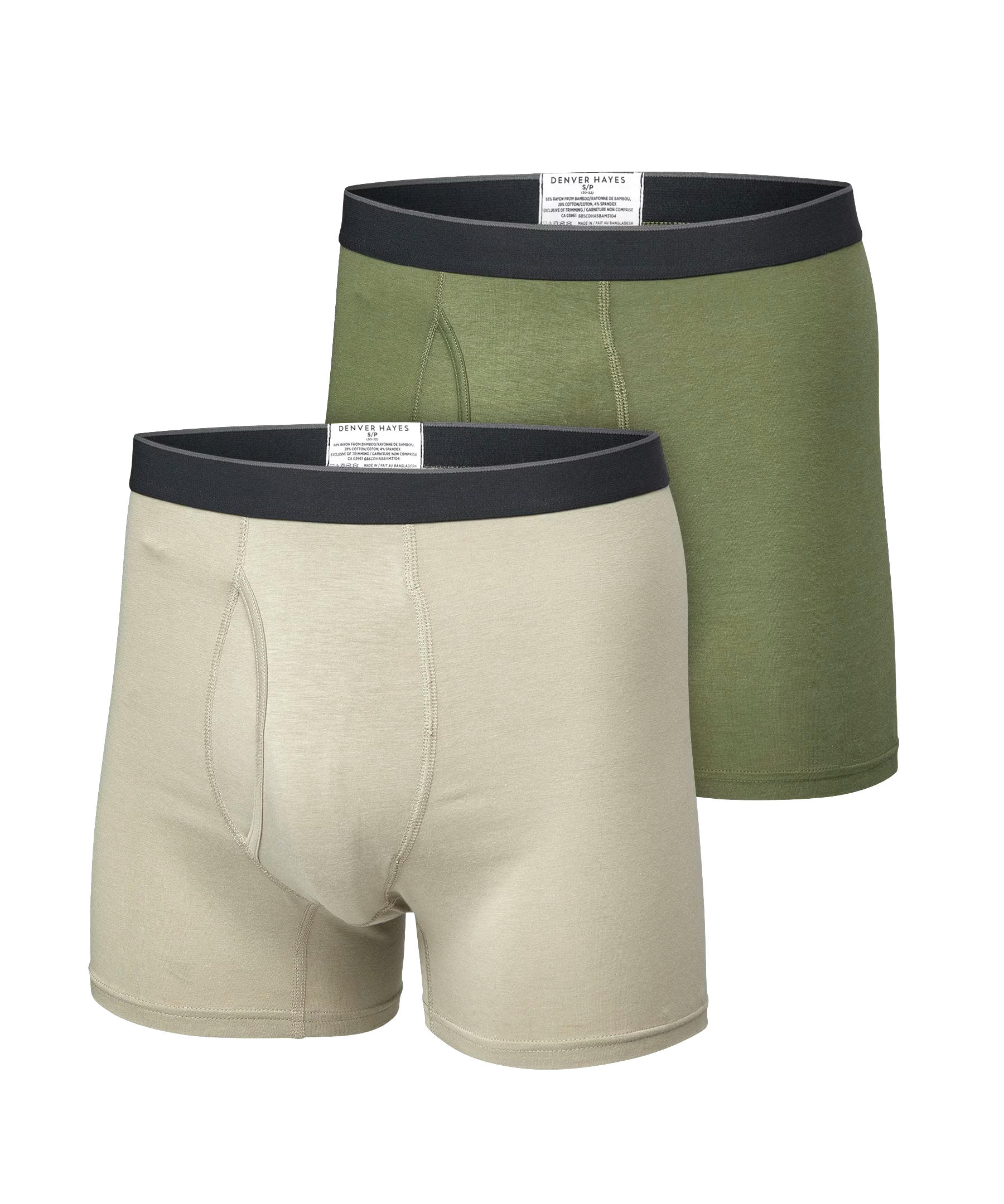 Denver Hayes Men's Rayon from Bamboo 2-Pack Boxer Briefs