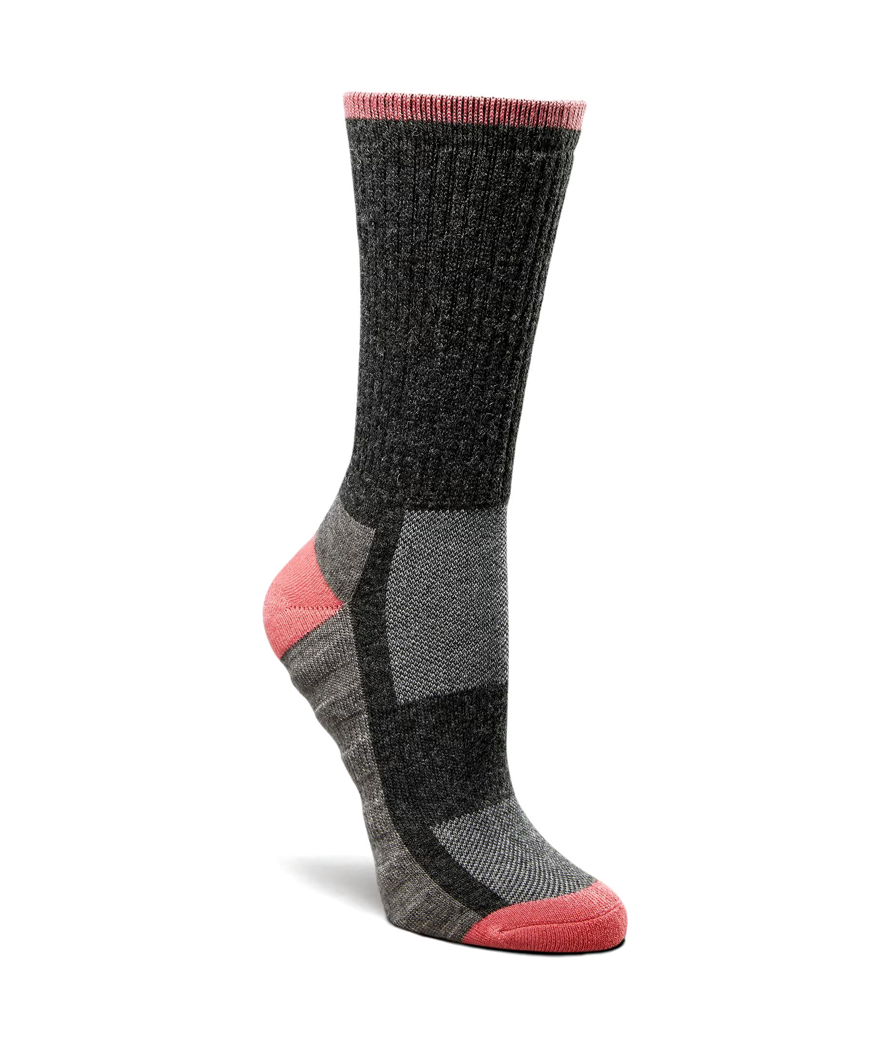 WindRiver Women's Wool Blend Quad Comfort Hiking Crew Socks