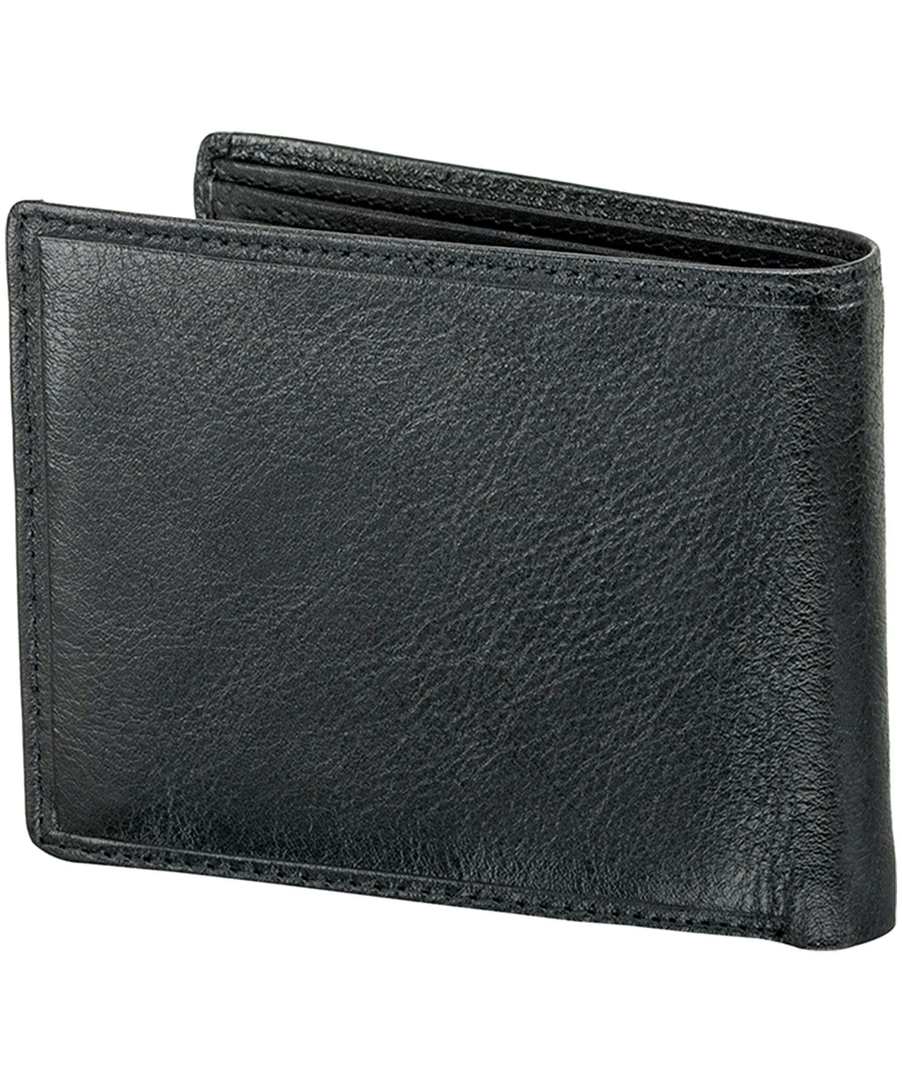 Mancini Leather Goods Men's Equestrian RFID Secure Wallet with Removable Passcase Brown