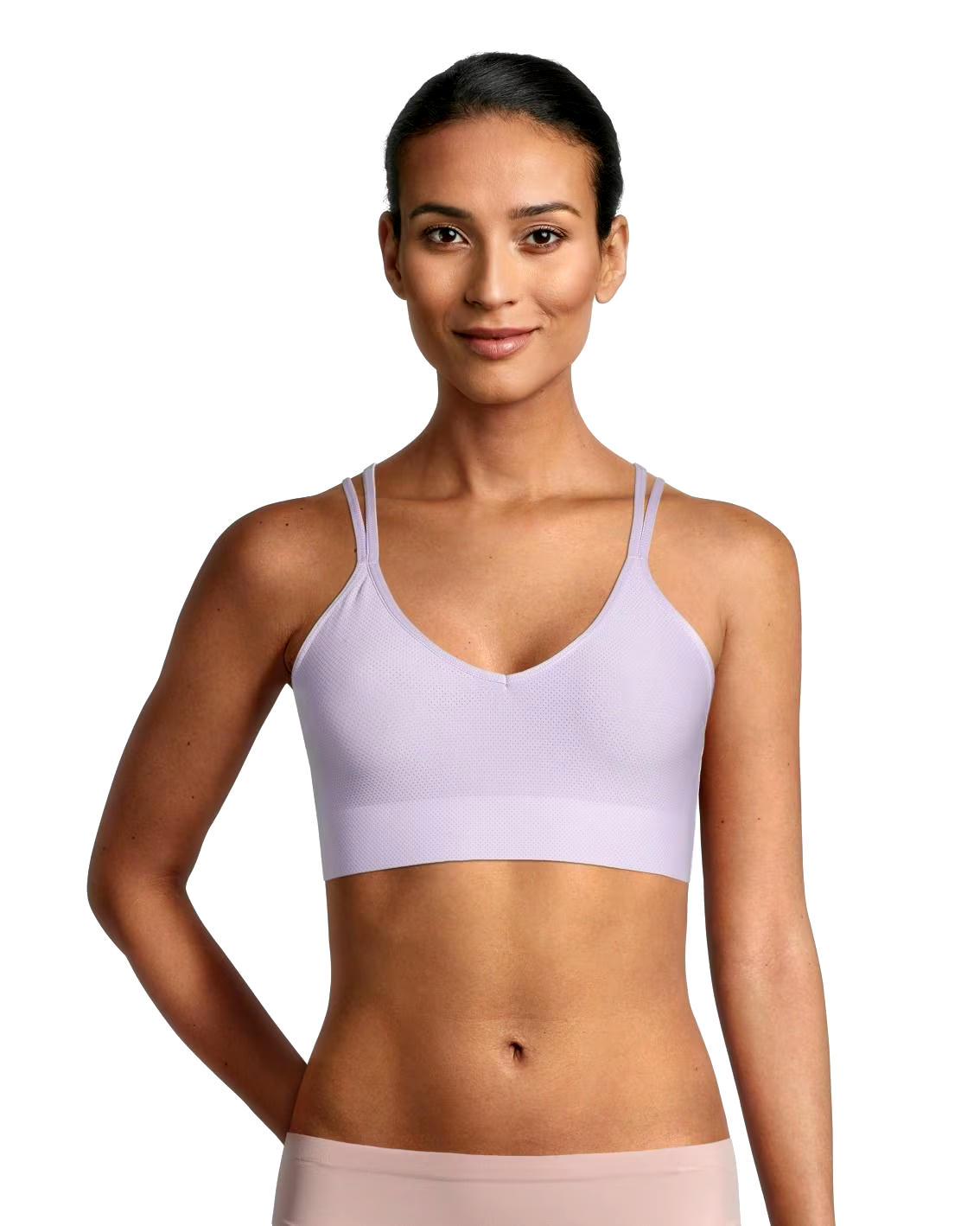 Denver Hayes Women's Invisible Mesh Wireless V Neck Bralette