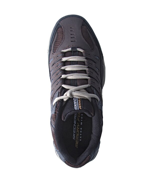 Skechers Men's After Burn Lace-Up Sneakers Brown - Wide