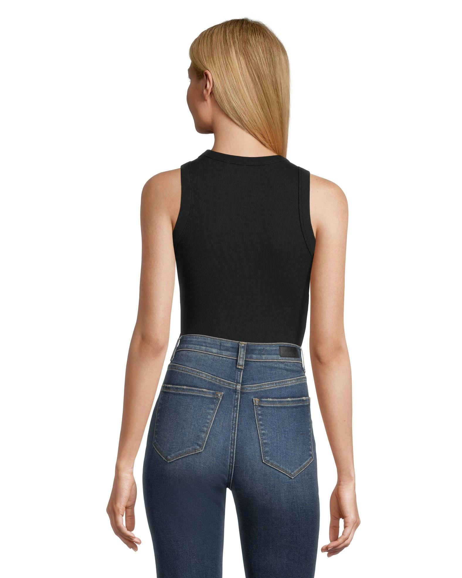 Denver Hayes Women's Semi-Fitted High Neck Rib Tank