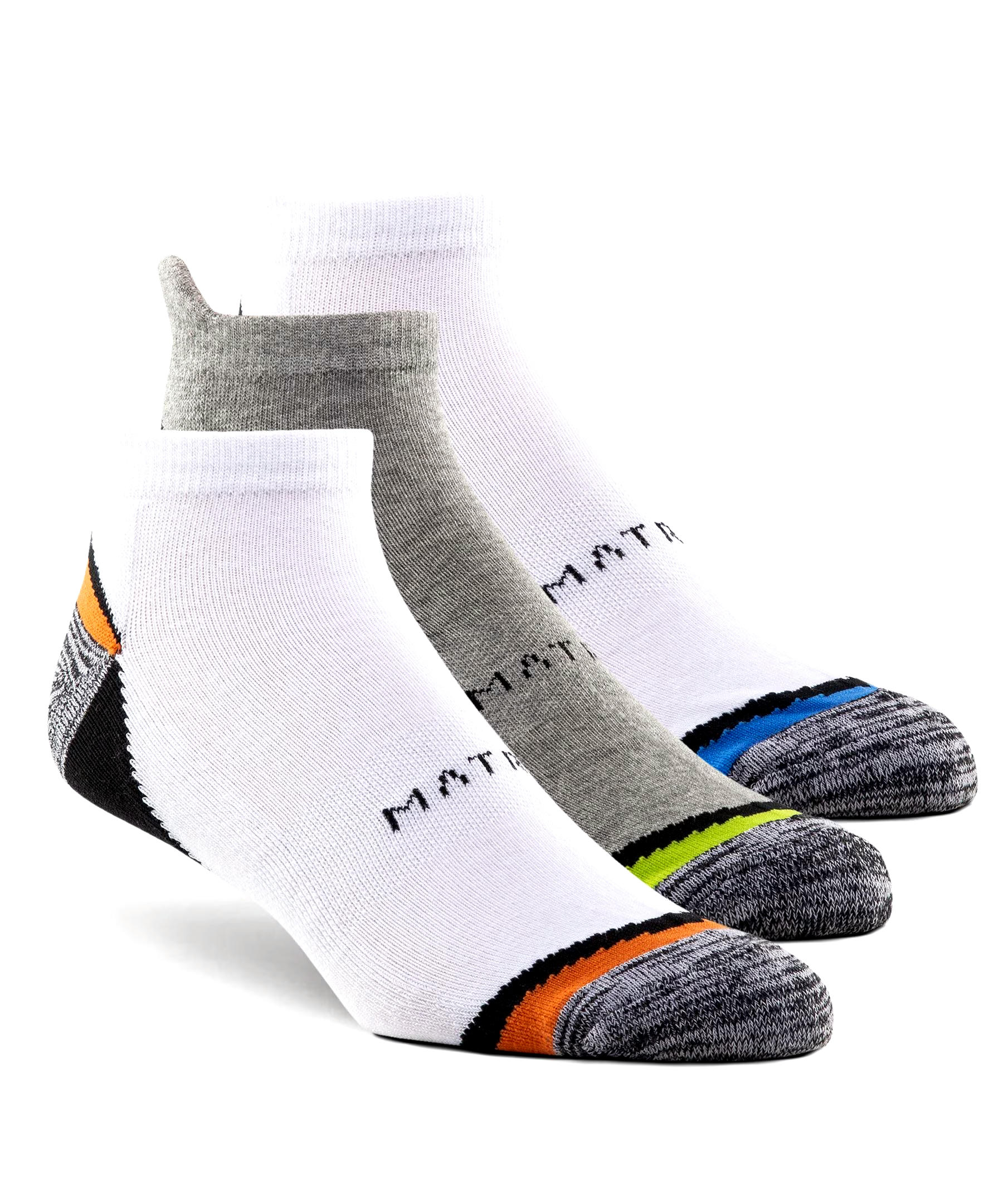 Men's 3 Pack FRESHTECH Low Cut Sport Socks with Tab