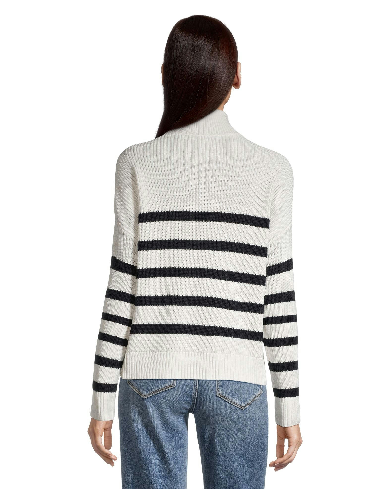 Denver Hayes Women's Relaxed Fit Drop Shoulder 1/4 Zip Pullover