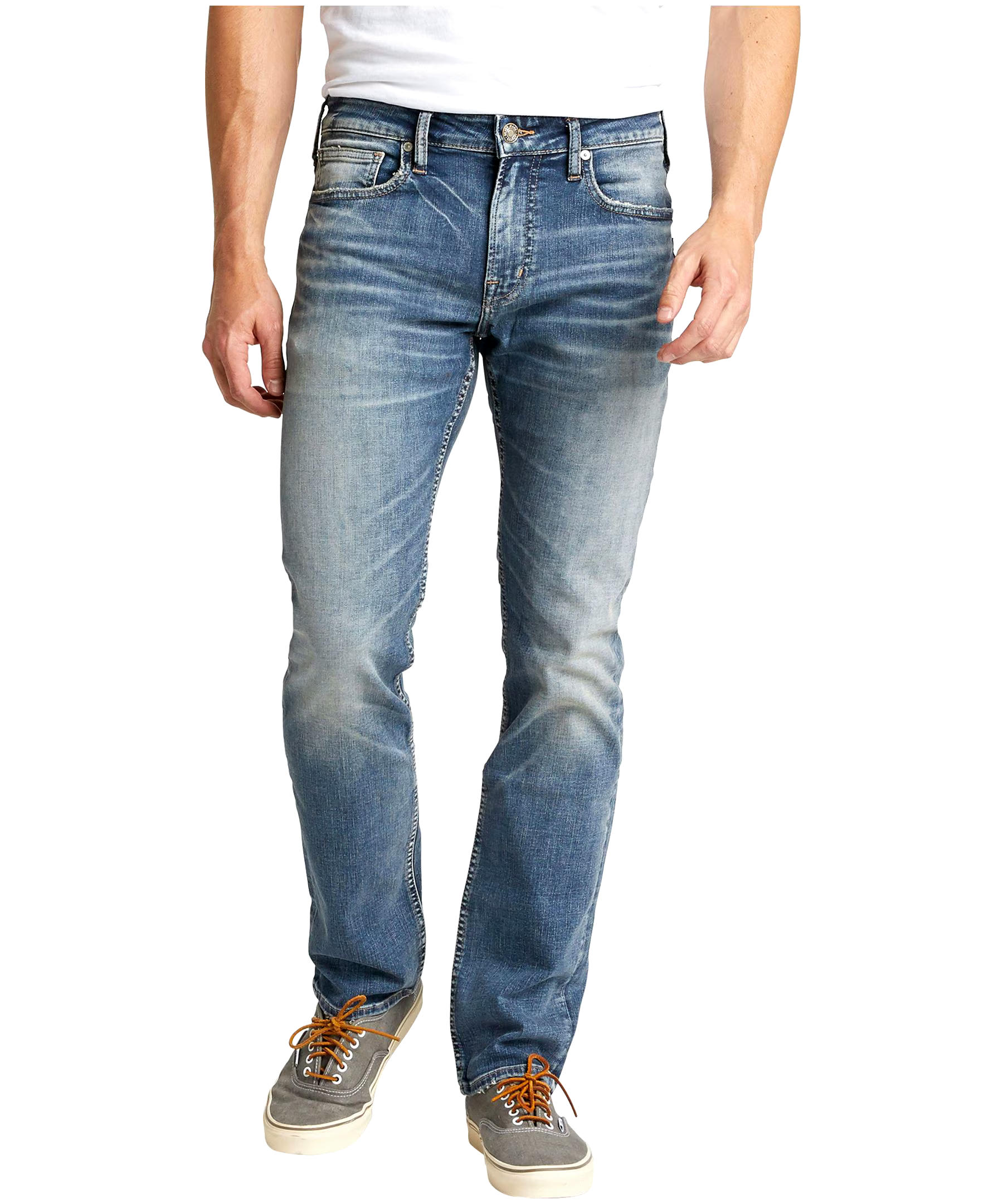 Silver Men's Konrad Performance Stretch Denim Jeans - Dark Wash