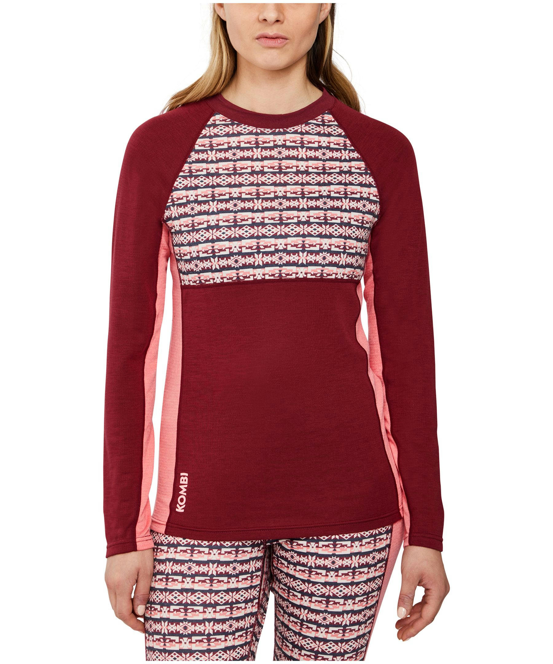 Kombi Women's B2 Merino Blend Crew Neck Baselayer Top