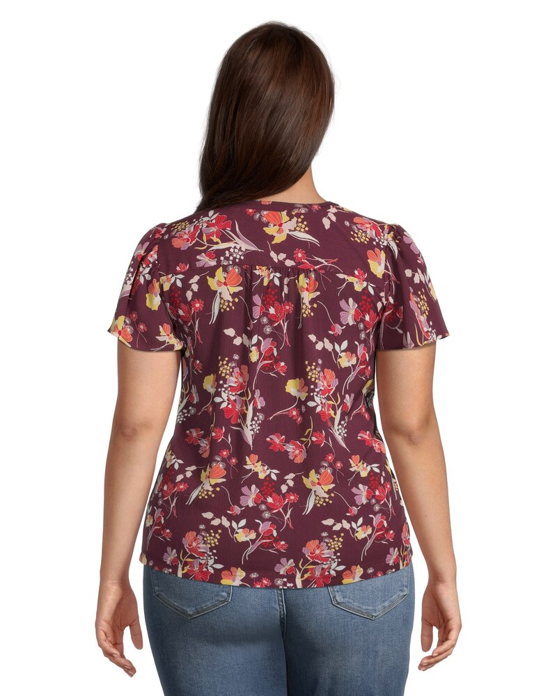 Women's Flutter Sleeve Blouse