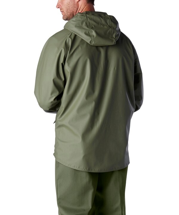 Dakota WorkPro Series Men's PU Stretch Hooded Rain Jacket