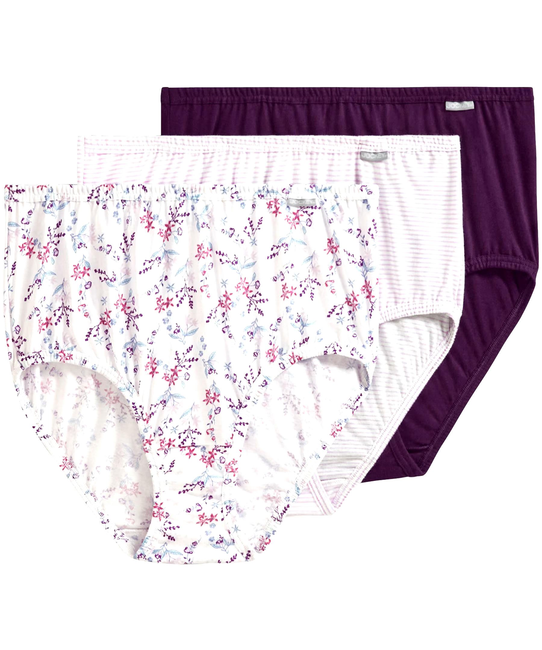 Jockey Women's 3-Pack Elance Basic Briefs