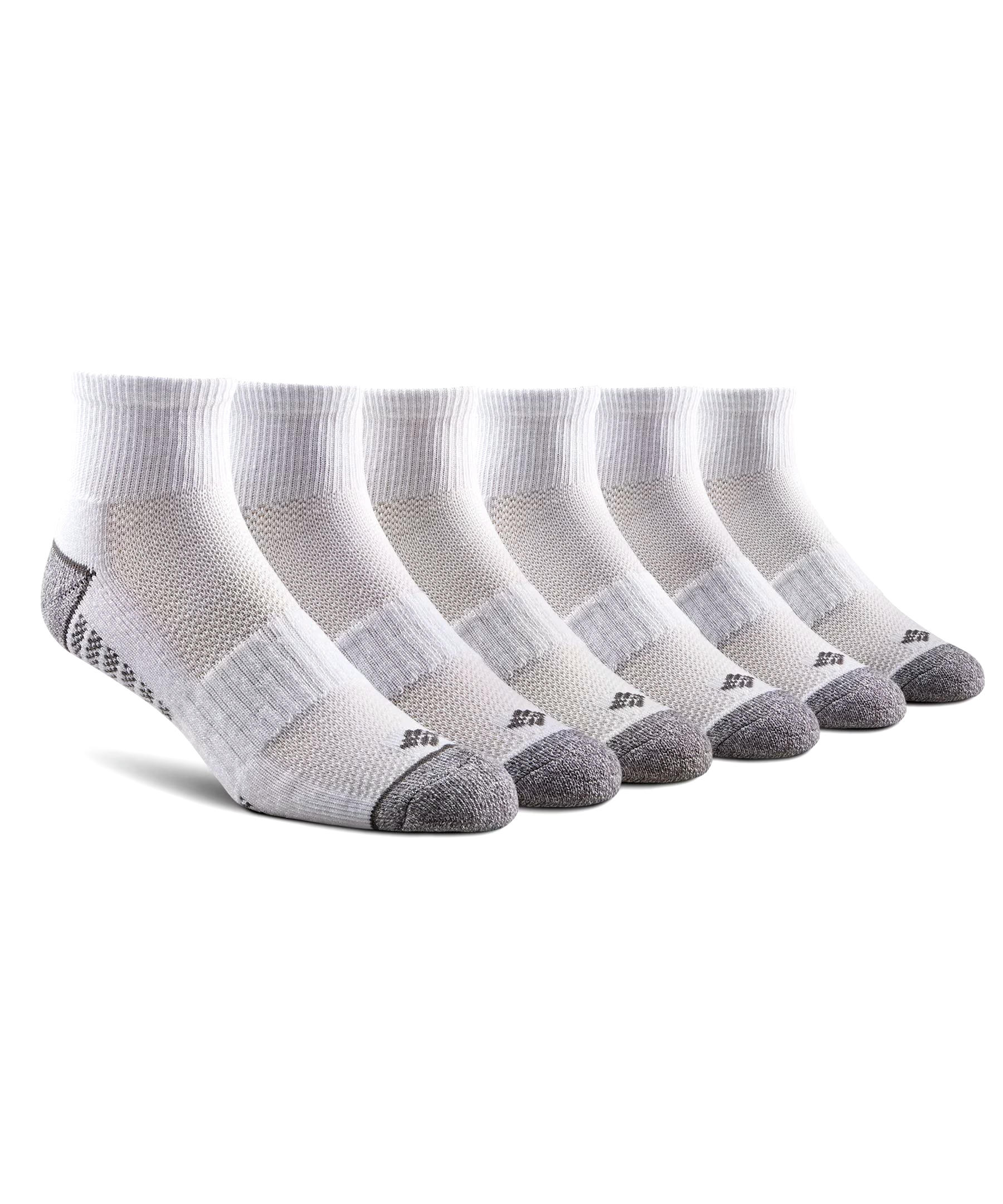 Columbia Men's 6-Pack Quarter Crew Sport Socks
