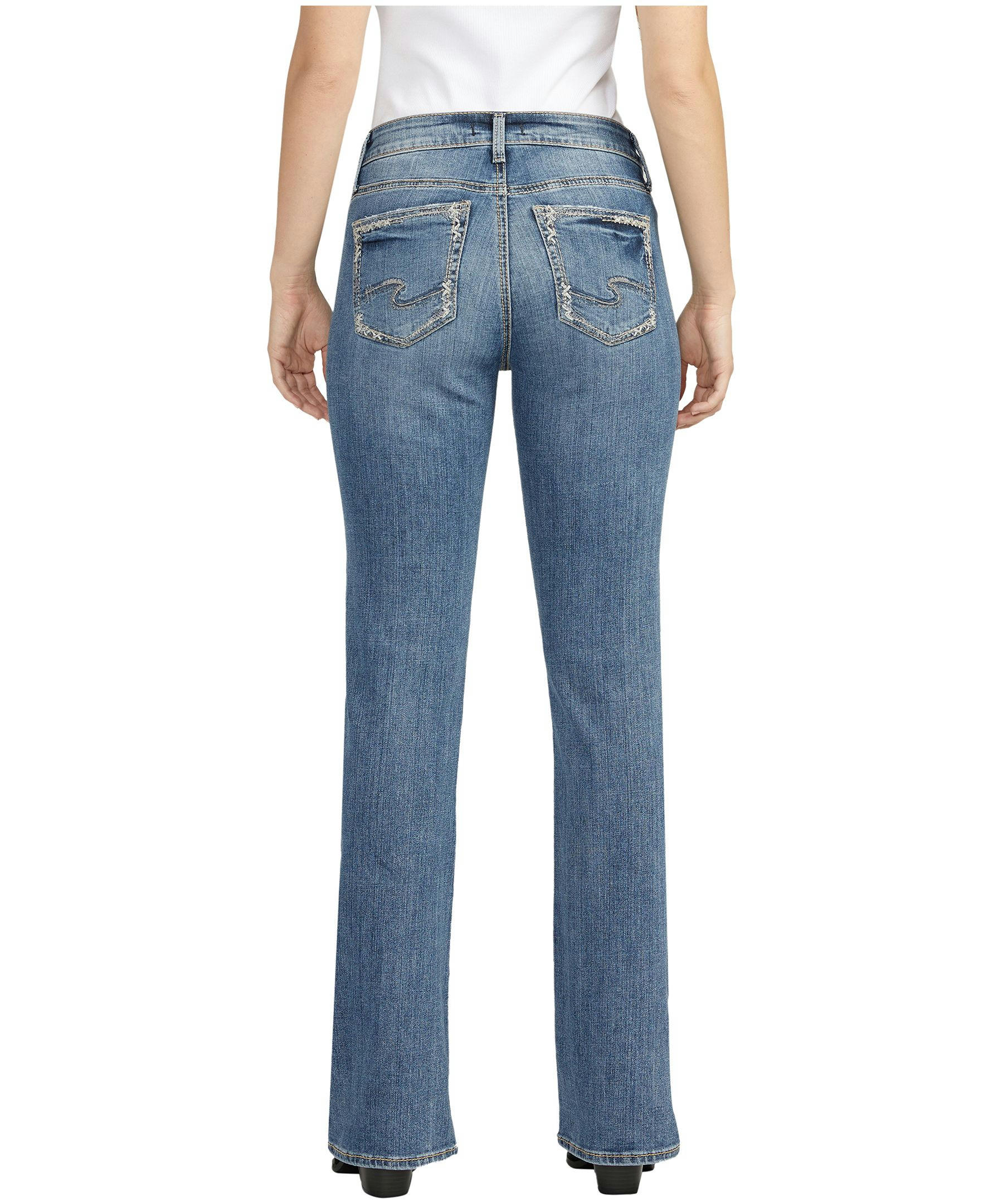 Silver Women's Suki Mid Rise Curvy Fit Bootcut Jeans