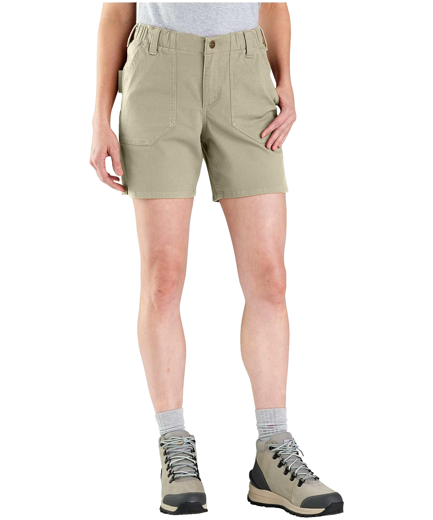 Carhartt Women's High Rise Rugged Flex Stretch Canvas Work Shorts