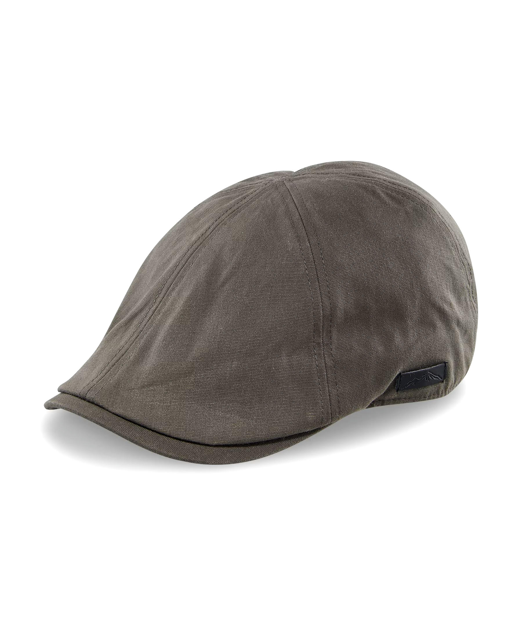 WindRiver Men's Waxed Canvas Flat Cap