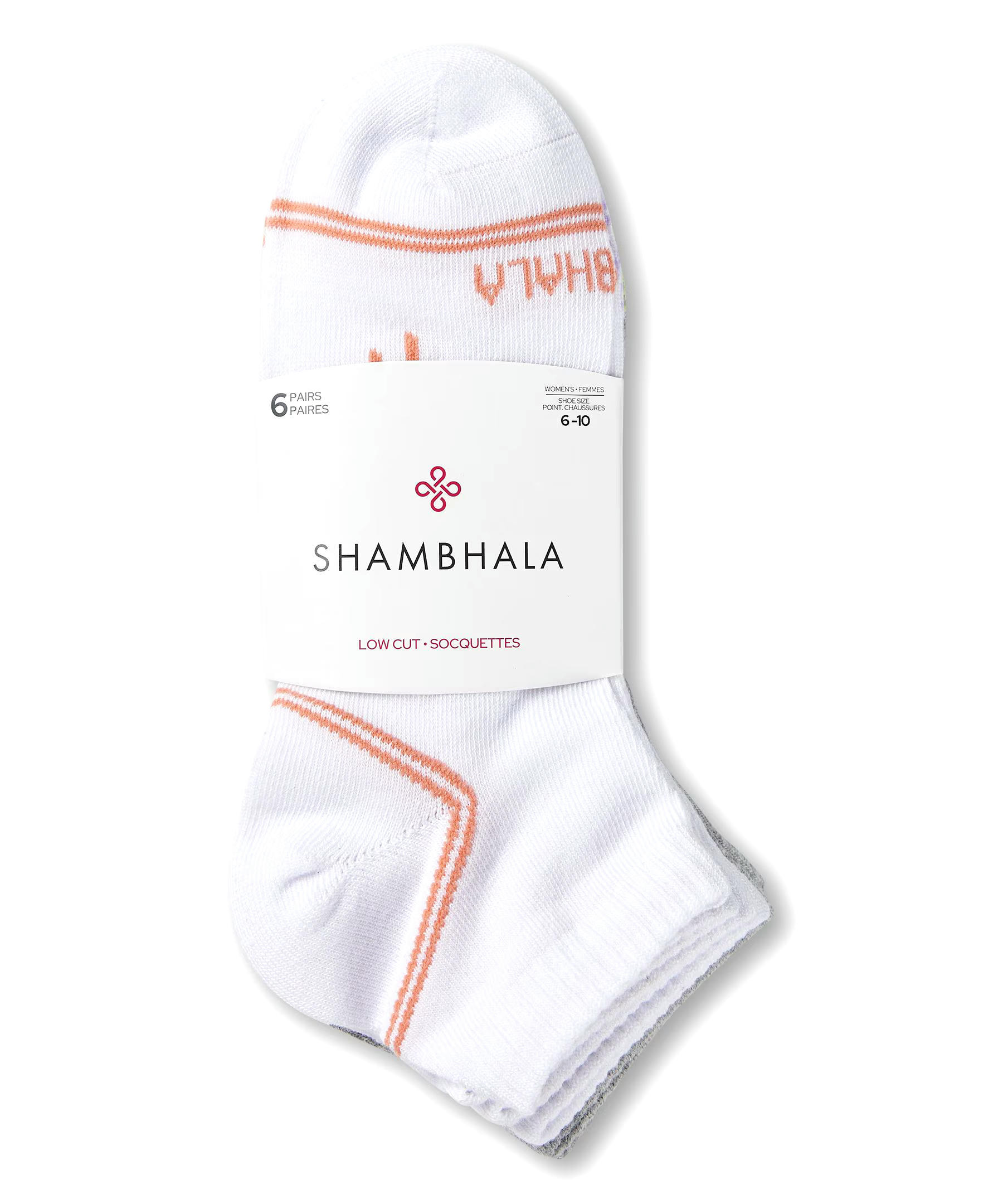 Shambhala Women's Dri-Wear FRESHTECH® Low Cut Athleisure Socks, 6 Pack