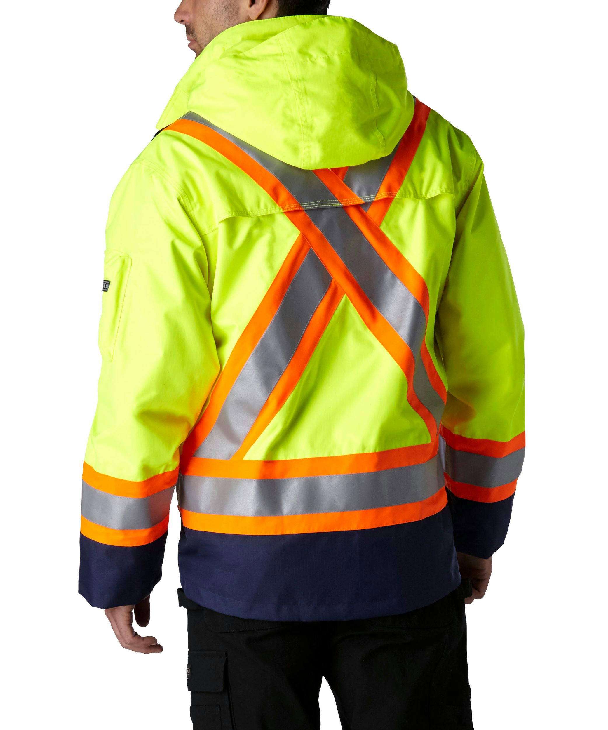 Dakota WorkPro Series Men's Hi Vis 300D Hyper-Dri Waterproof Ripstop Jacket