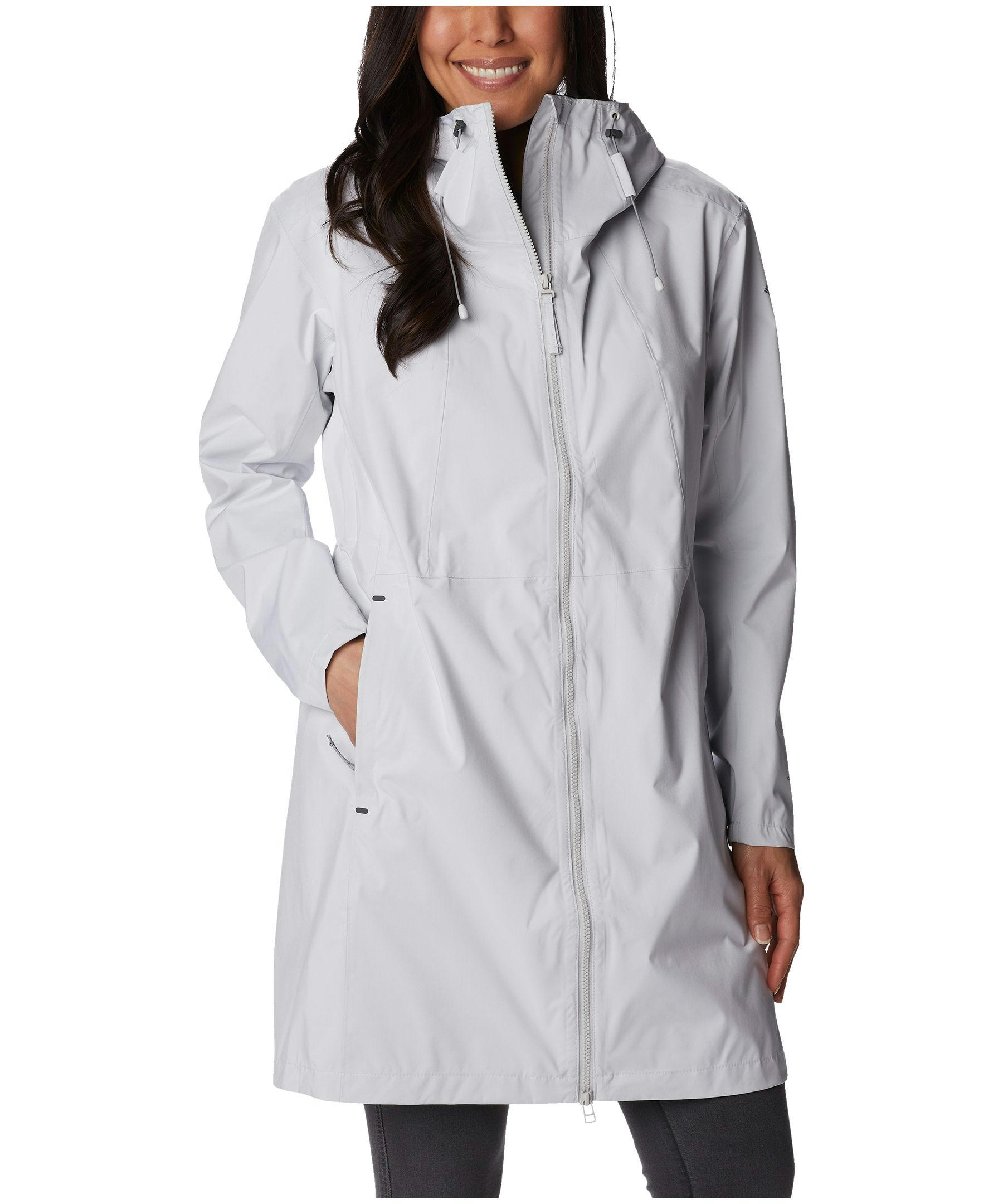 Columbia Women's Weekend Adventure Waterproof Omni-Tech Long Rain Jacket
