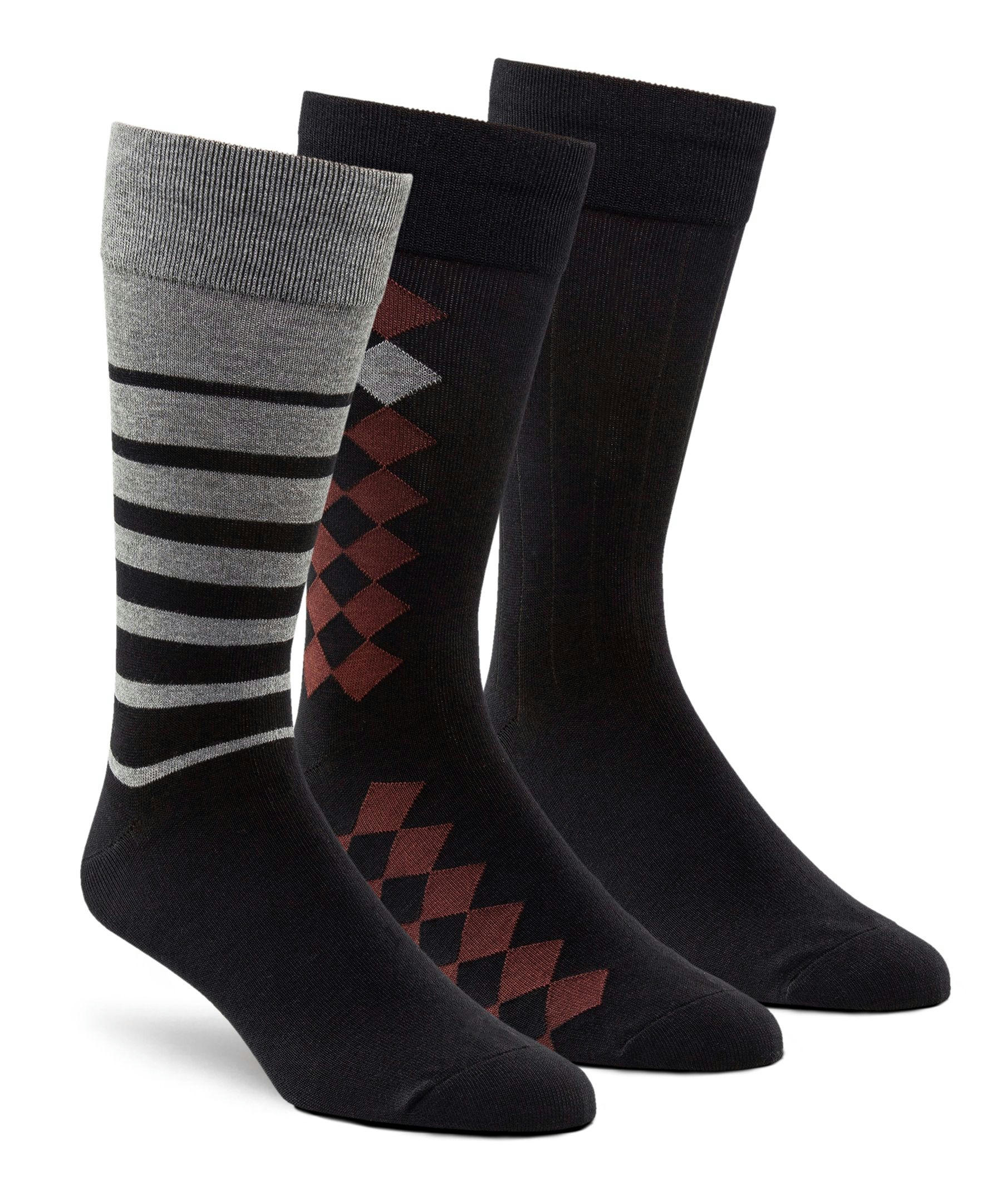 Denver Hayes Men's 3 Pack Bogo Casual Crew Socks