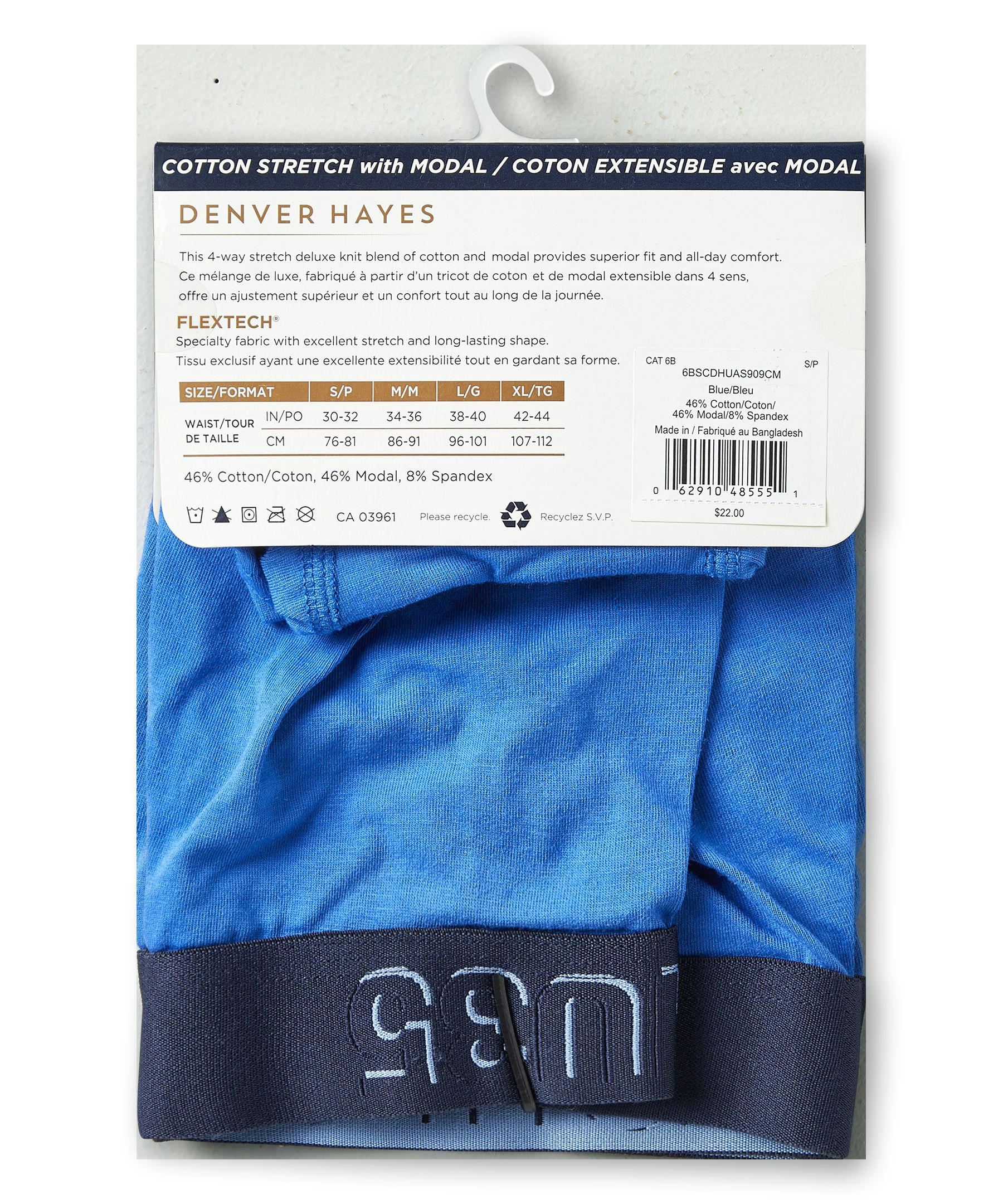 Denver Hayes Men's All Day Comfort Boxer Briefs Underwear