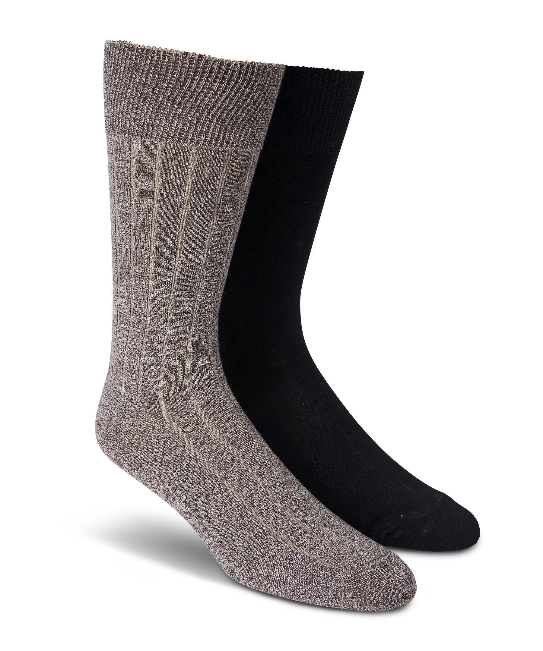 Denver Hayes Men's 2 Pack FRESHTECH Bamboo Crew Sock