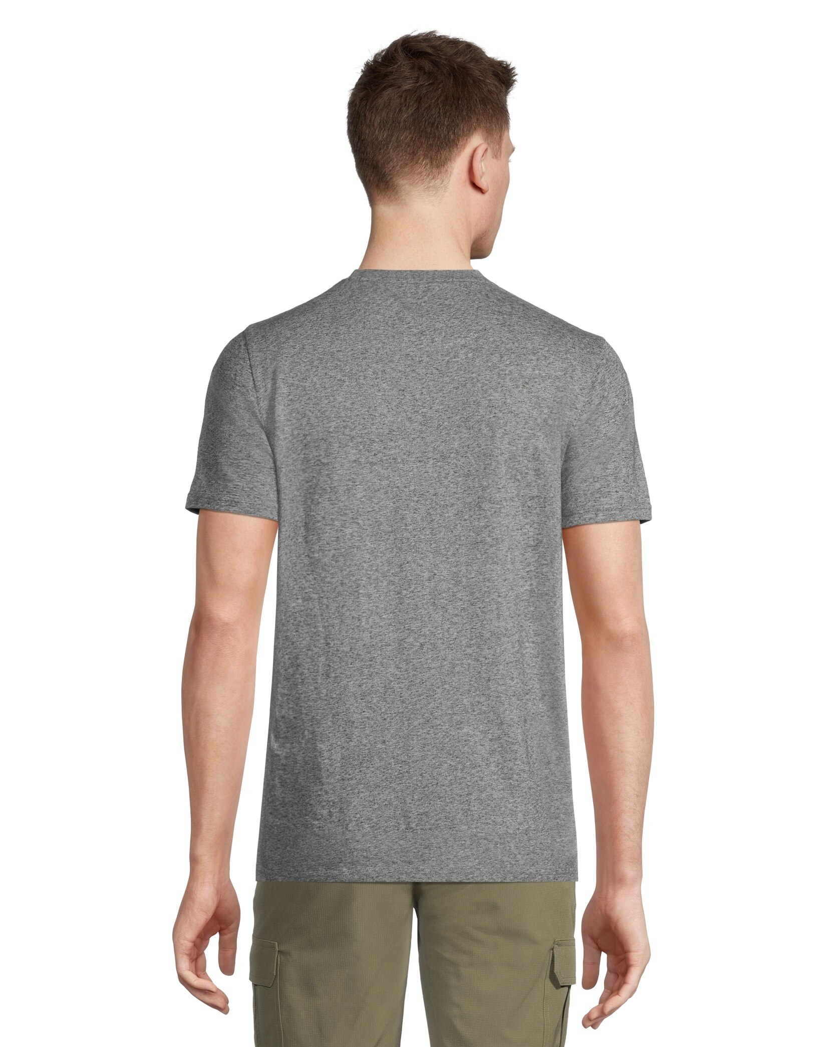 Men's Short Sleeve Modern Fit Snow Yarn Henley Shirt