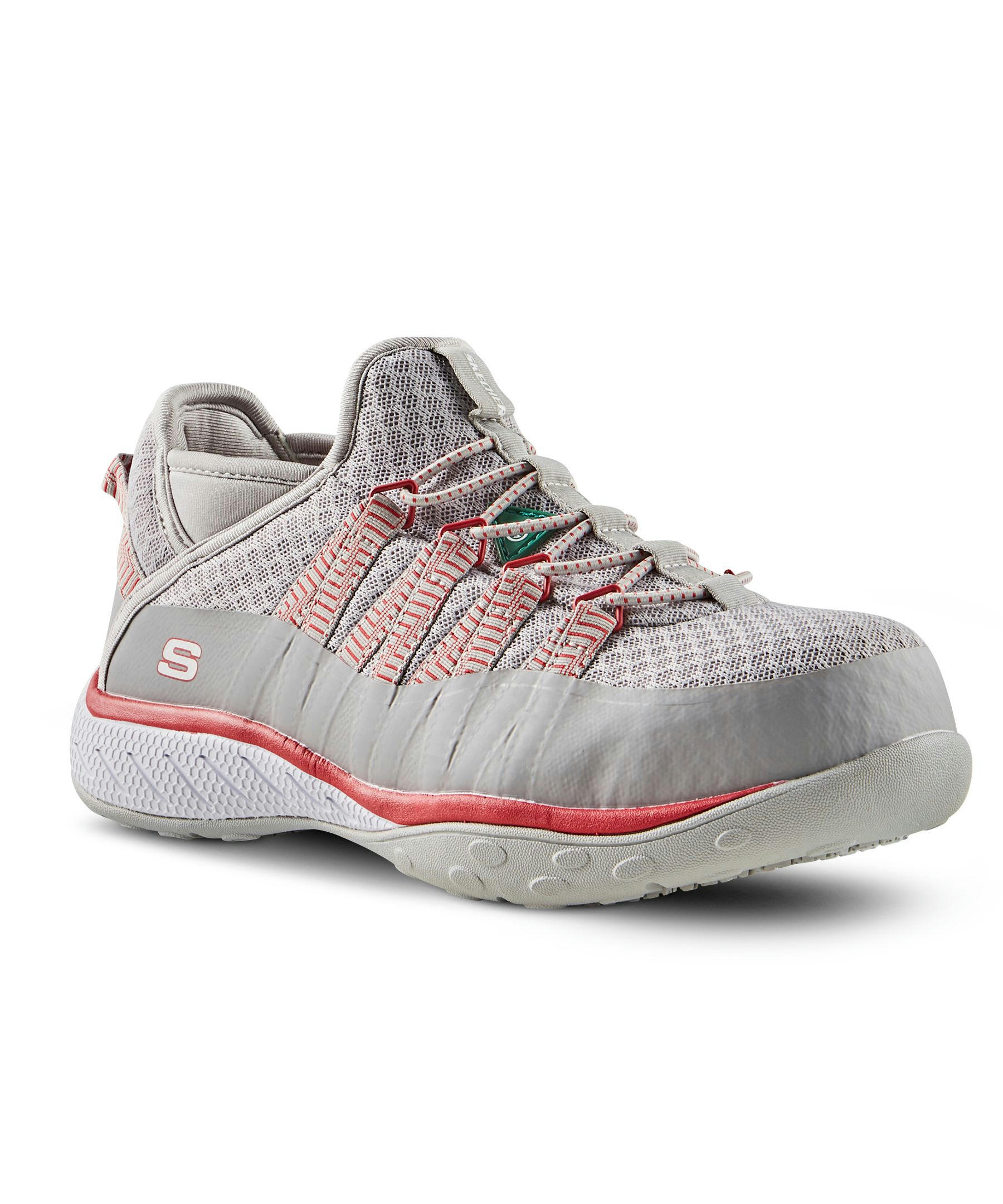 Skechers Work Women's Aluminum Toe Steel Plate Slip Resistant Athletic Safety Shoes - Black/Pink