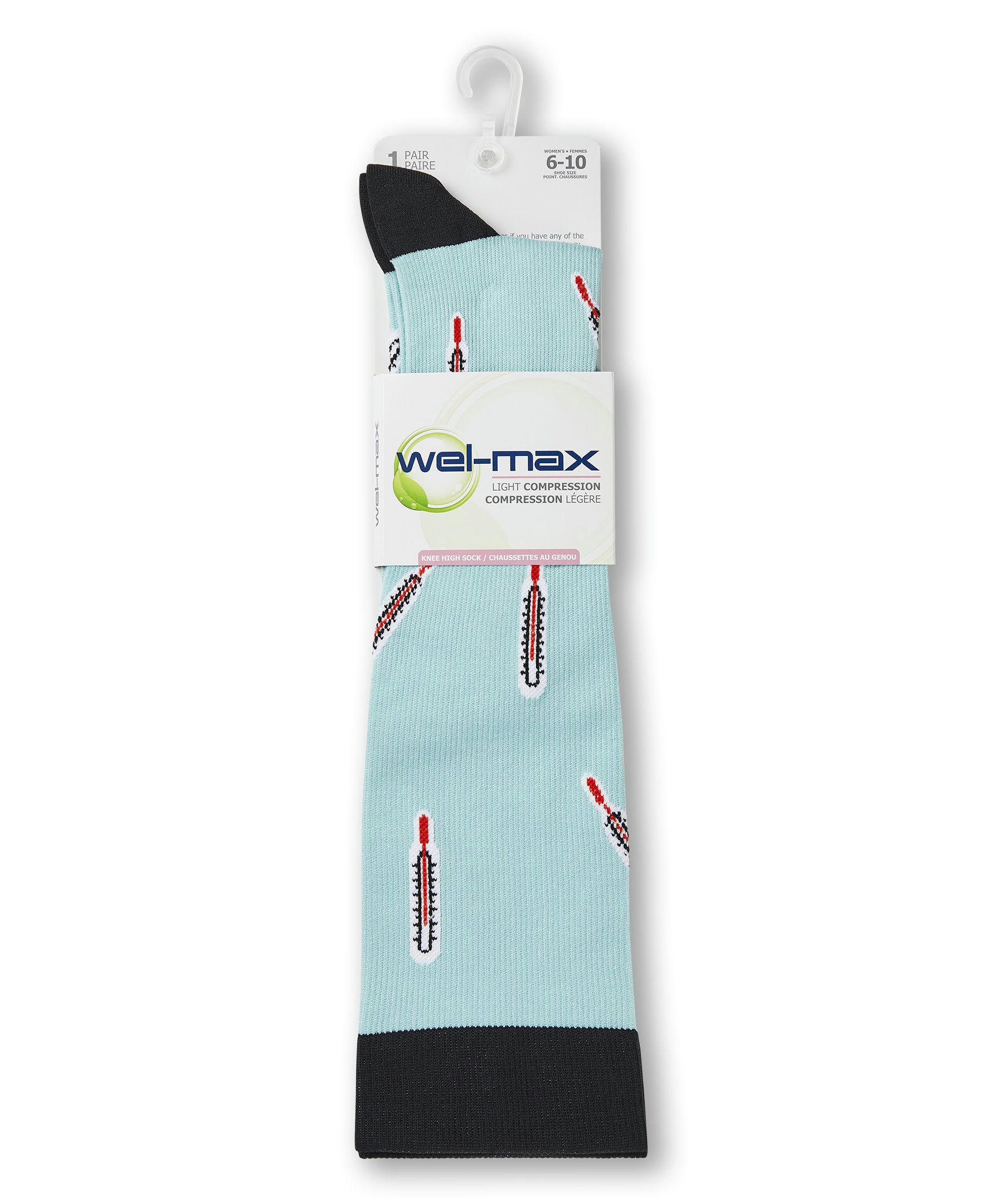 Wel-max Women's Light Compression Knee Length Socks