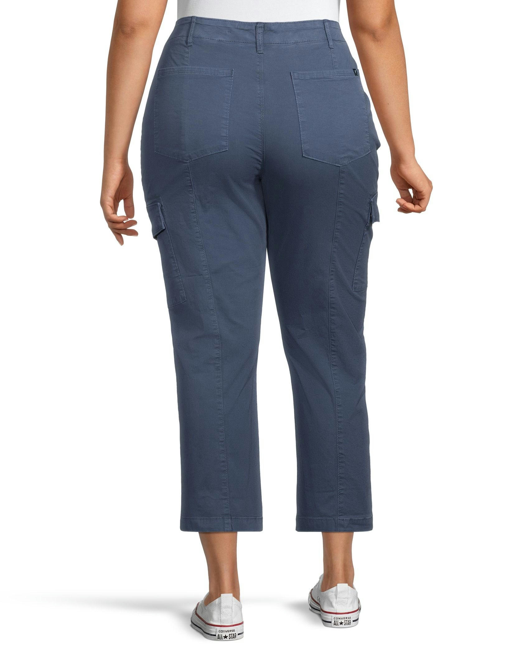 Denver Hayes Women's Garment Wash High Rise Crop Pants